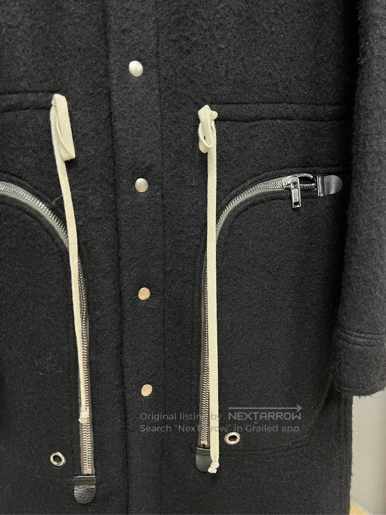 Rick Owens Rick Owens Black wool coat Size XS / US 0-2 / IT 36-38 - 3 Thumbnail