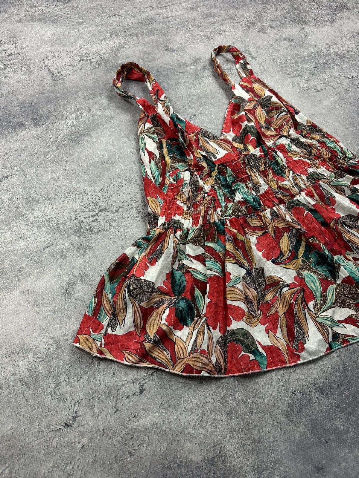 Other Rinascimento Flower Print Summer Blouse Top Made in Italy L Size L / US 10 / IT 46 - 12 Thumbnail