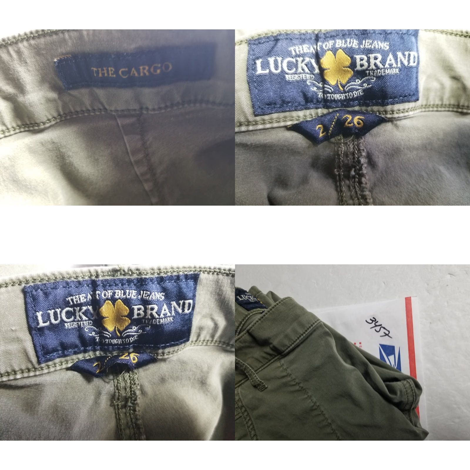 Lucky Brand Lucky Brand Jeans Women 2/26 Army Green Straight Stretch 5-Pocket Denim Inseam 28 in Size 26" / US 2 / IT 38 - 8 Thumbnail