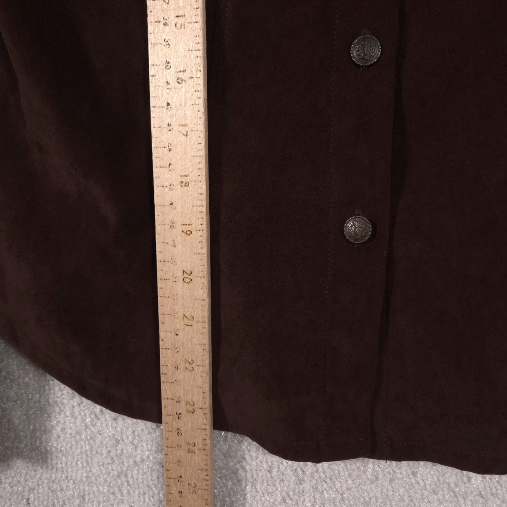 Vintage VINTAGE White Stag Jacket Womens M Brown Faux Suede Button Front Shirt Blazer Size M / US 6-8 / IT 42-44 - 7 Thumbnail