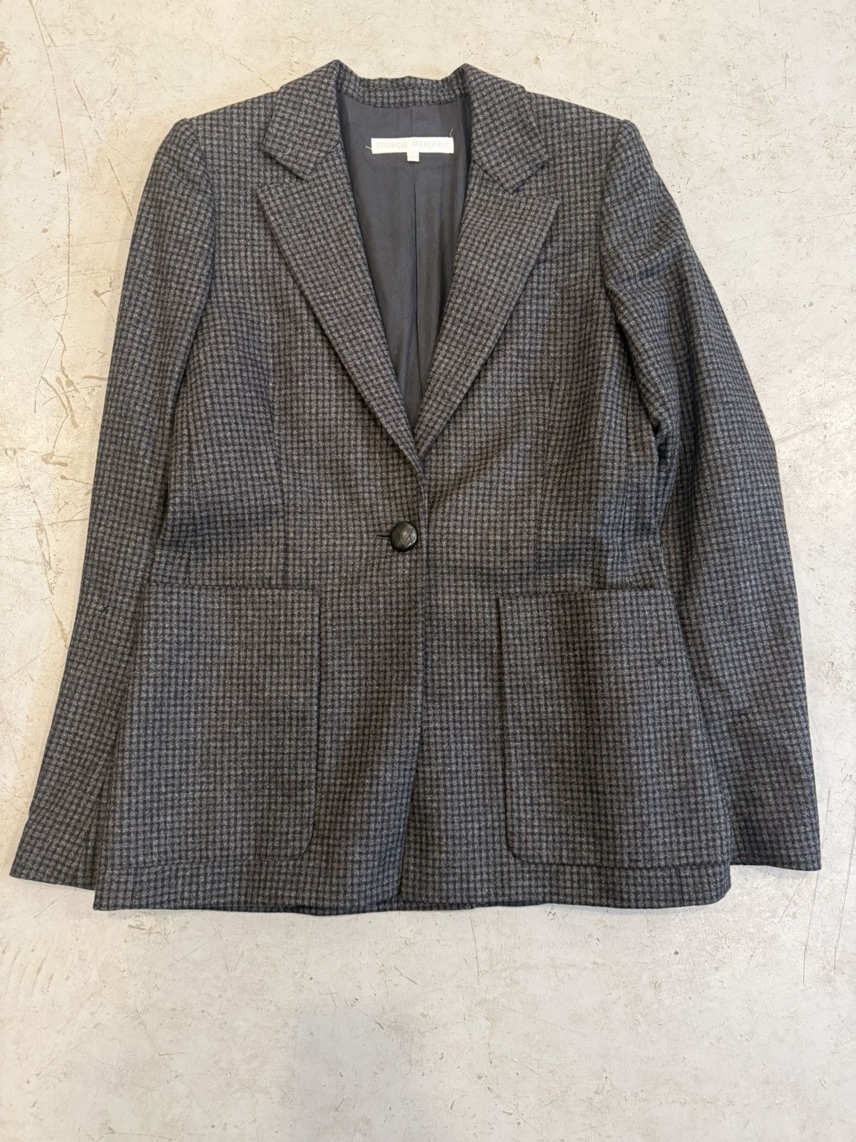 Veronique Branquinho Veronique Branquinho Checked Wool One Button Jacket Size XS / US 0-2 / IT 36-38 - 1 Thumbnail