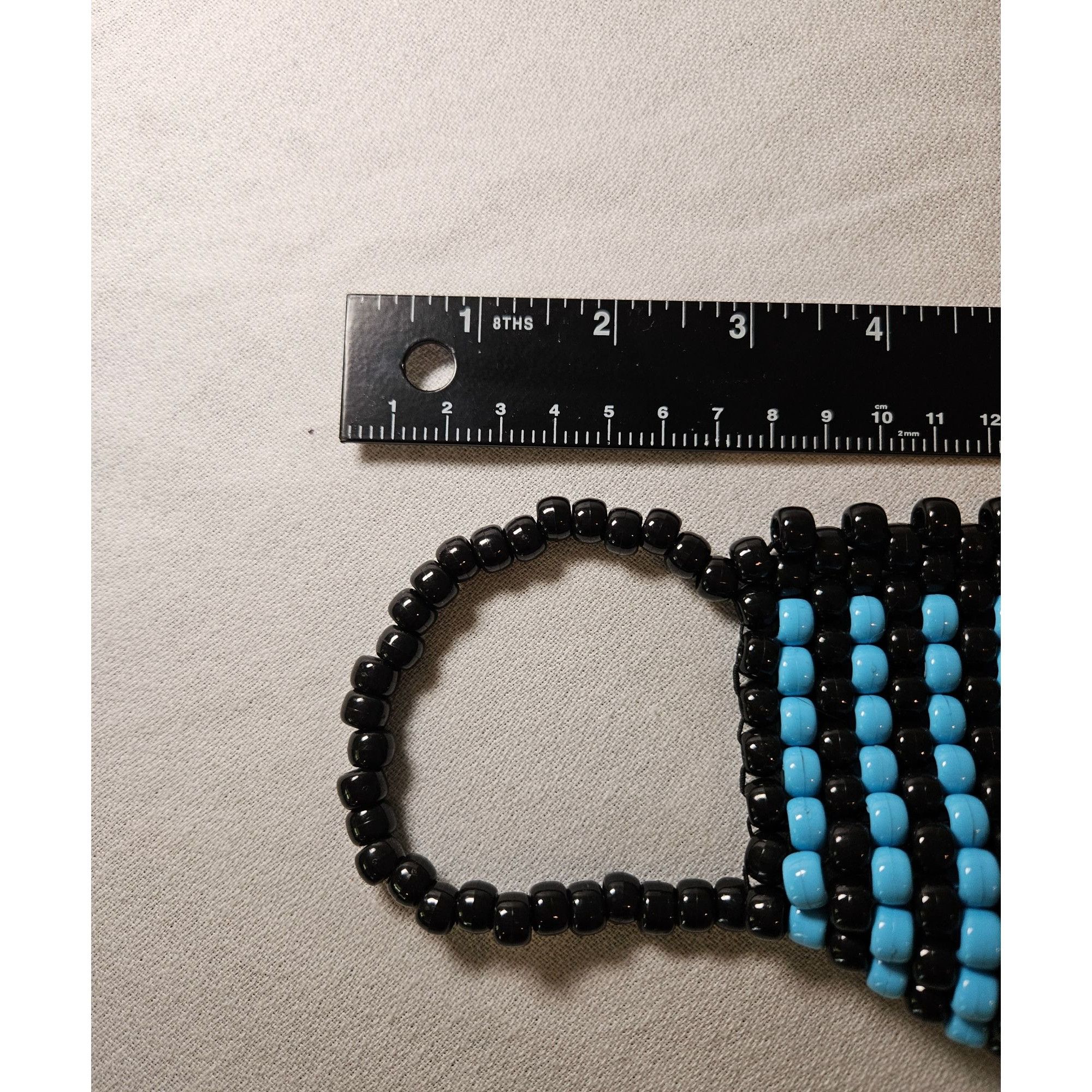 Other Blue Black Kandi Mask Pony Beads Size ONE SIZE - 4 Thumbnail