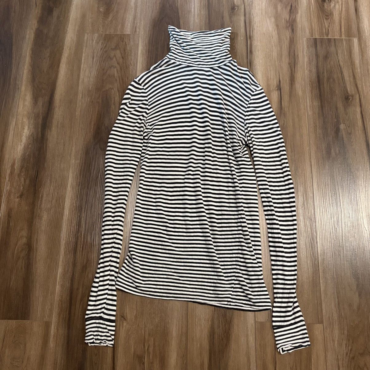 Raf Simons Raf Simons SS2007 striped stretchy turtleneck Size US S / EU 44-46 / 1 - 1 Thumbnail