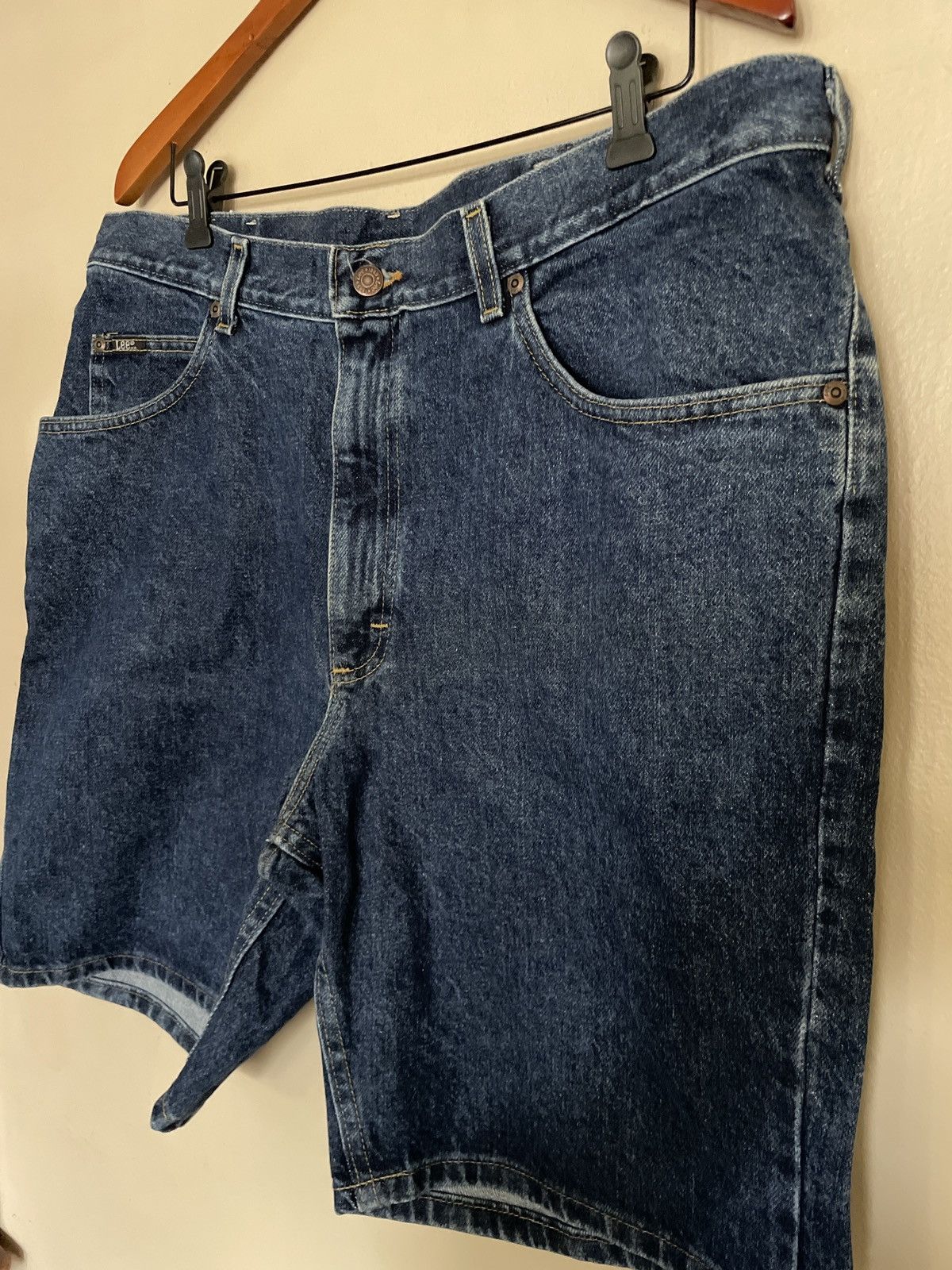 Lee × Vintage Lee BLUE Jean Shorts Jorts 40 vintage denim 100% cotton 🔥🇺🇸 Size US 40 / EU 56 - 3 Thumbnail