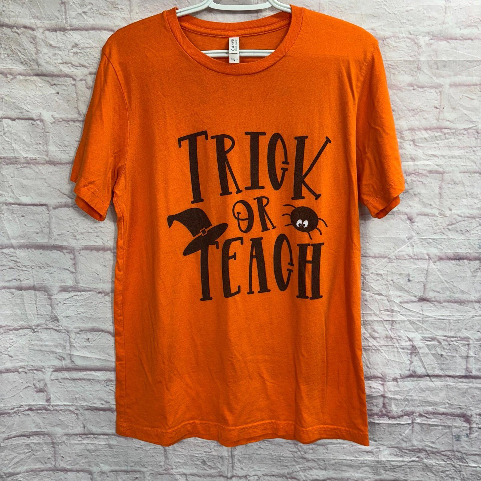 Other Bella Canvas Medium Halloween Teacher Shirt Size M / US 6-8 / IT 42-44 - 1 Thumbnail