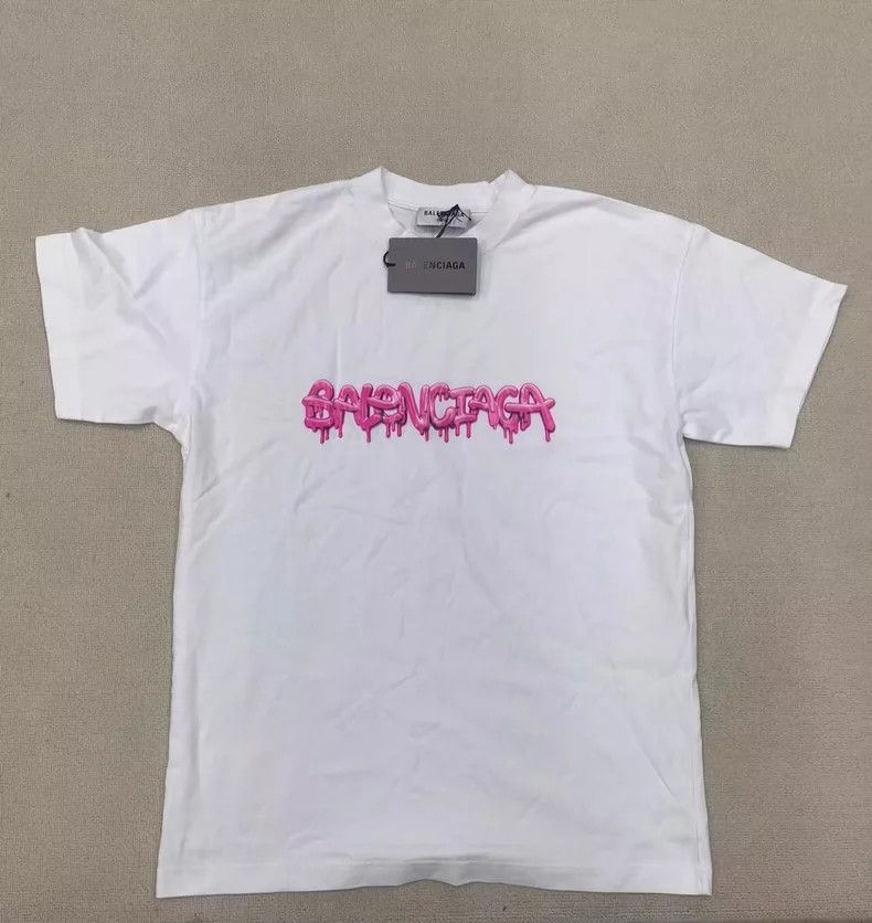 Balenciaga Balenciaga Dissolved jelly logo short sleeve T-shirt Size US XS / EU 42 / 0 - 1 Thumbnail