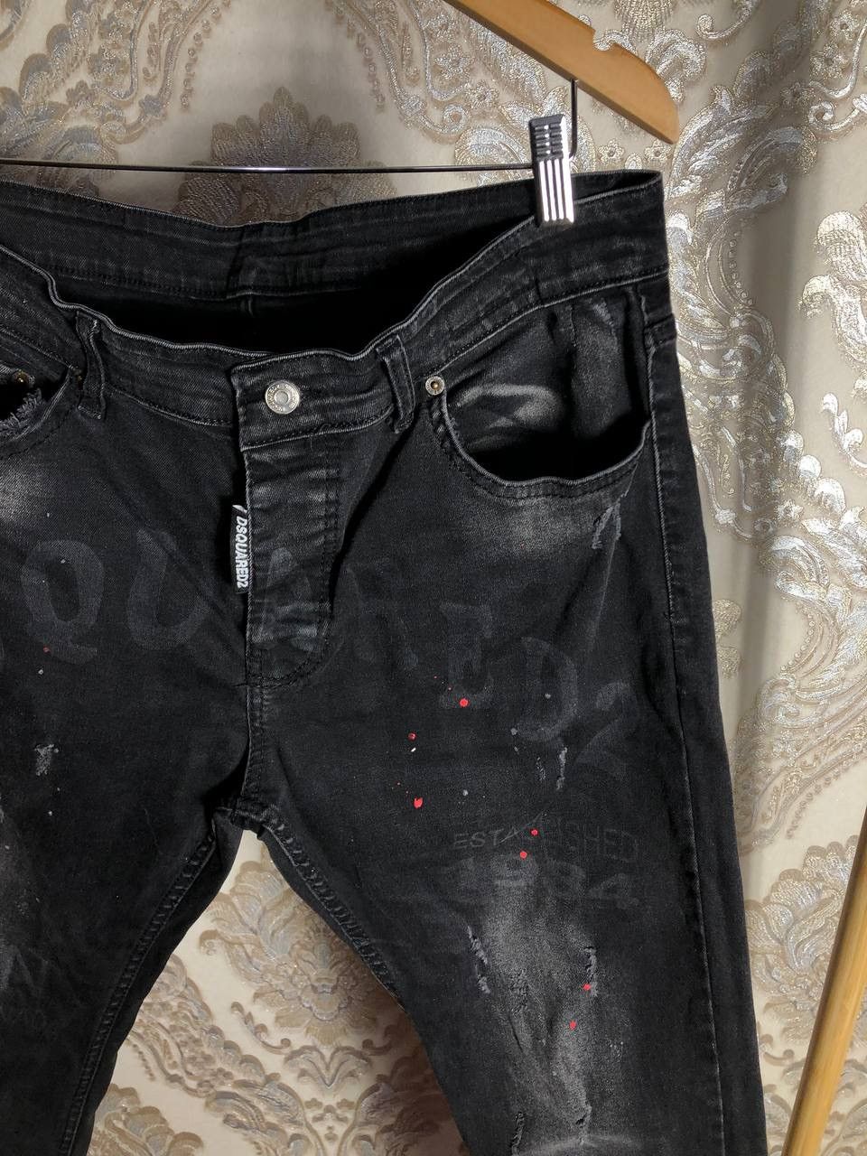 Dsquared2 × Vintage VERY RARE DSQUARED2 ITALIAN DESIGNER DENIM JEANS JAPAN STYLE Size US 36 / EU 52 - 2 Thumbnail
