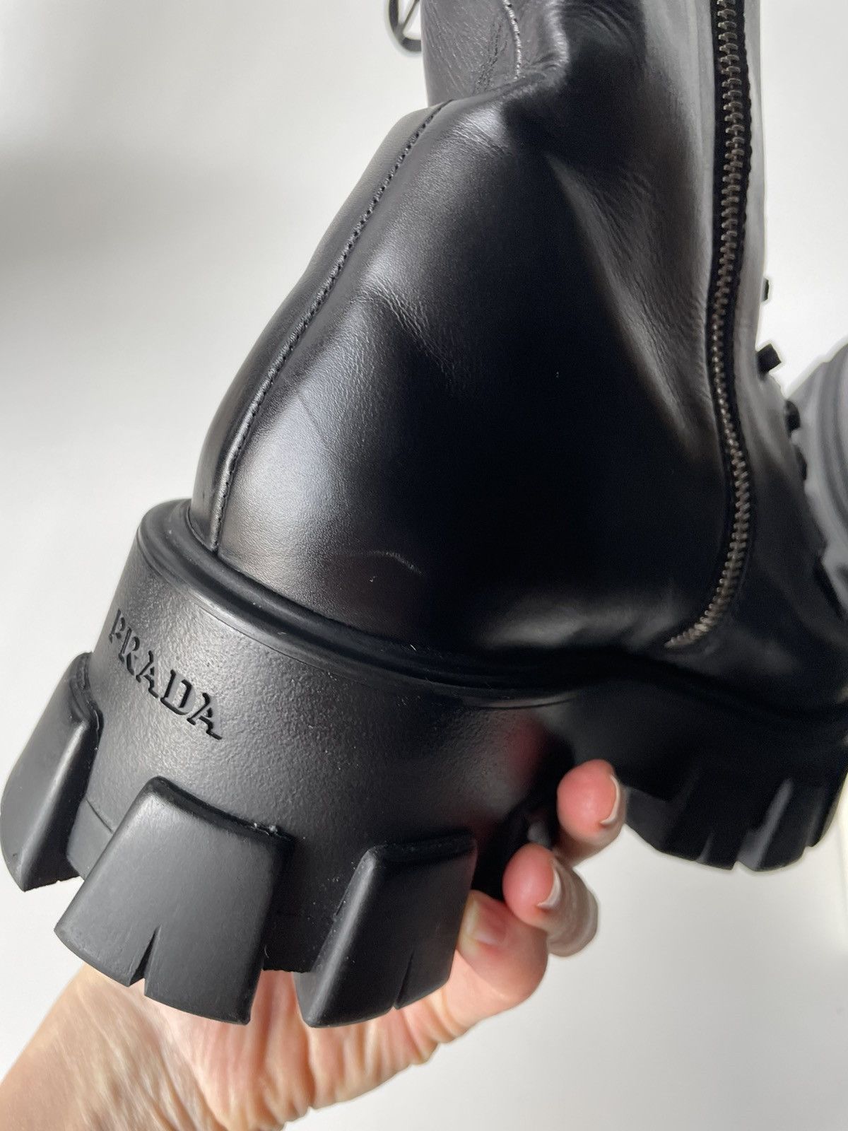 Prada Prada tall combat boots Size US 8 / EU 41 - 22 Thumbnail
