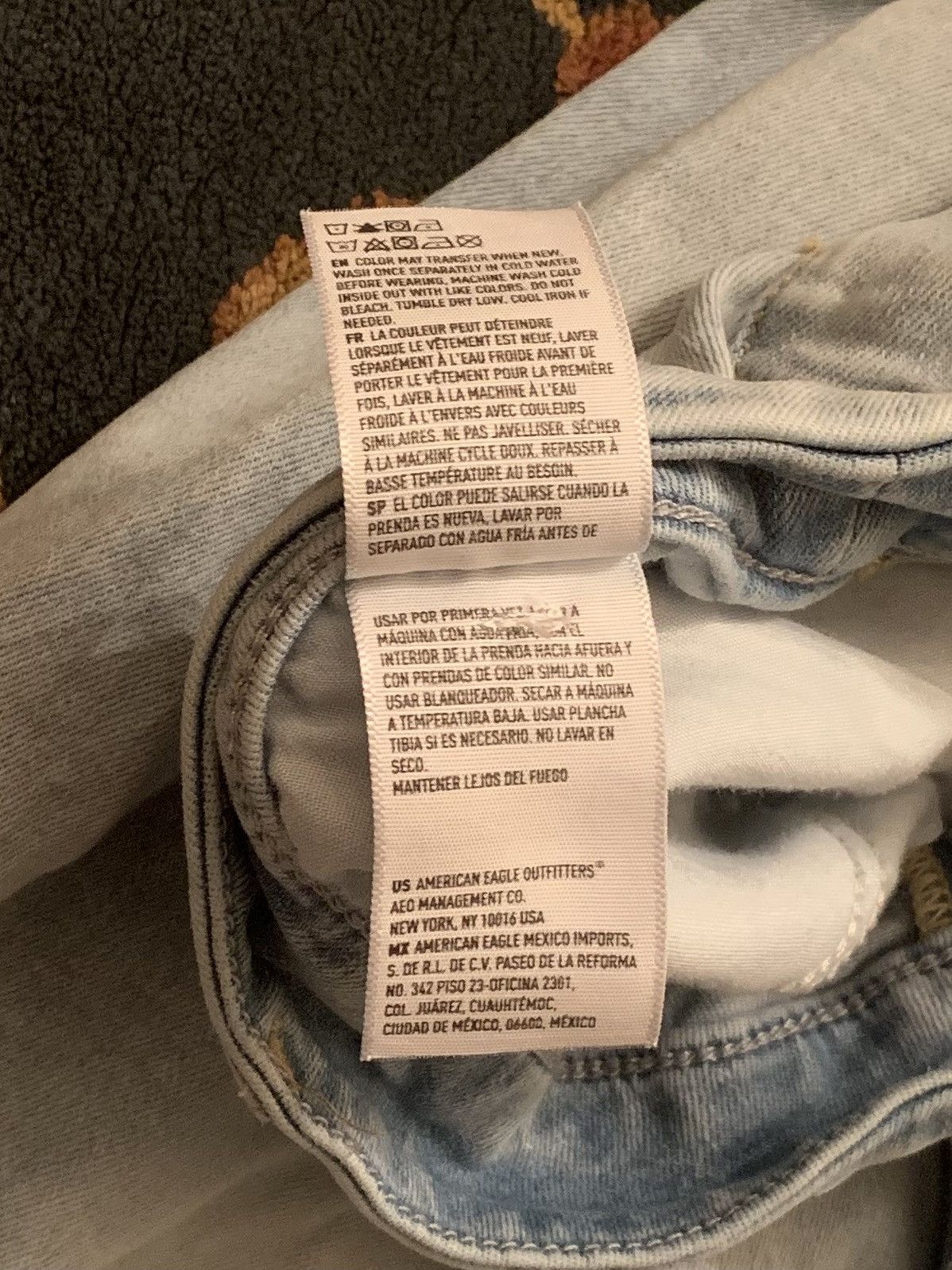 American Eagle Outfitters Vintage Y2K American Eagle Light Blue Curvy Hi-Rise Jegging Size 24" / US 00 / IT 34 - 7 Thumbnail