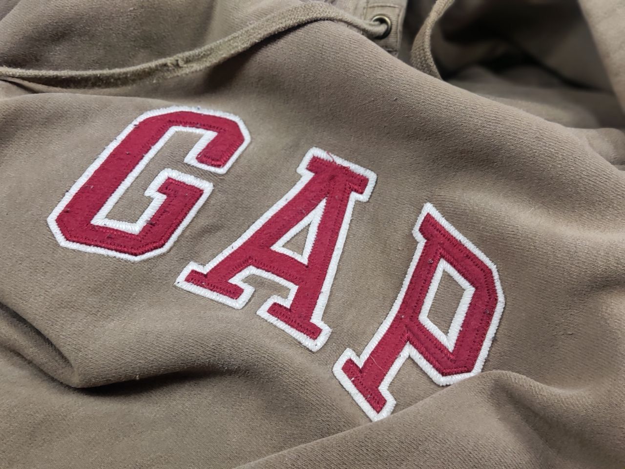Gap Vintage 90's Gap Perfect Light Brown Faded USA Style Hoodie Size US M / EU 48-50 / 2 - 11 Thumbnail