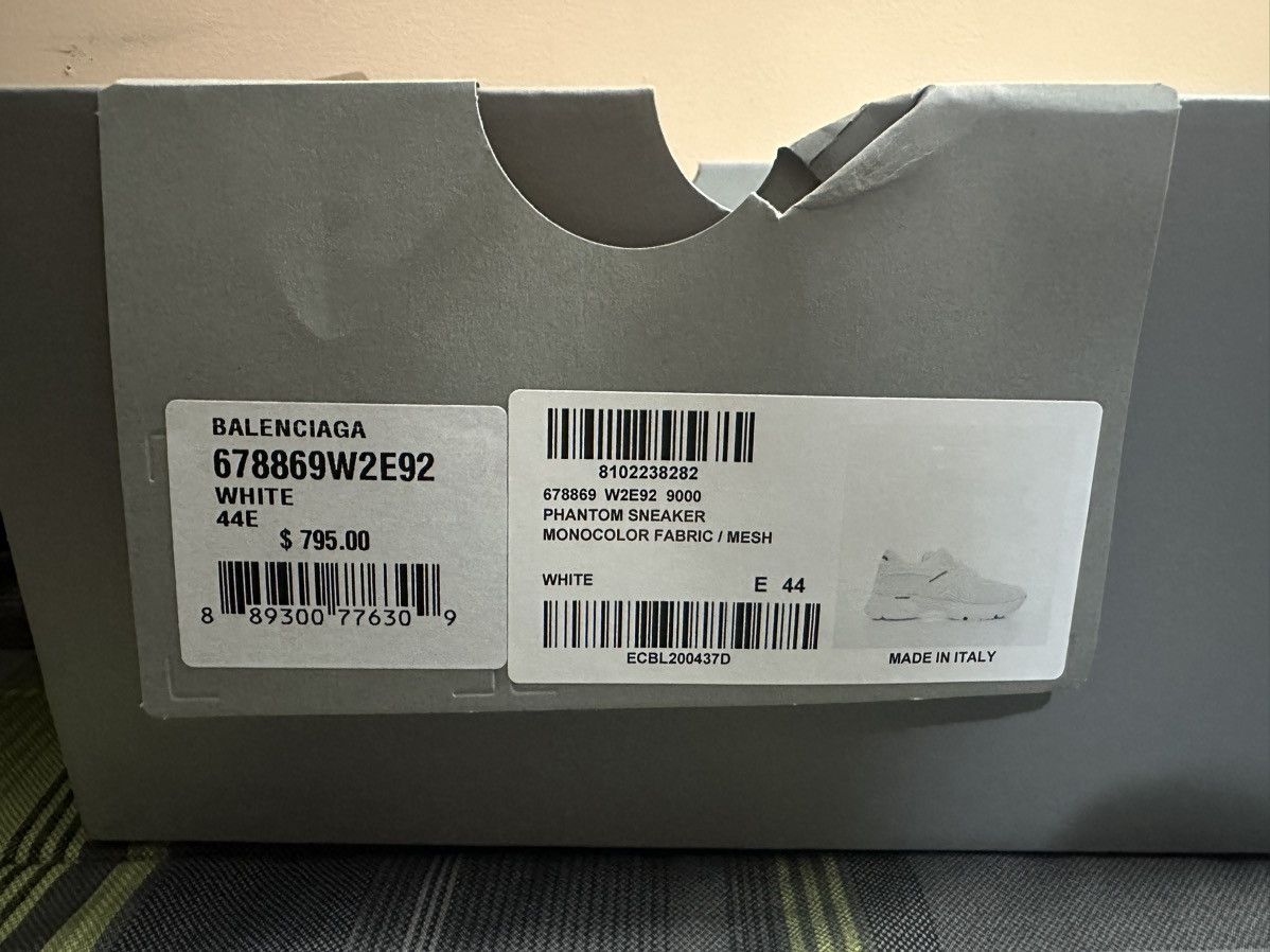 Balenciaga Balenciaga Phantom Sneaker White Size US 11 / EU 44 - 5 Thumbnail