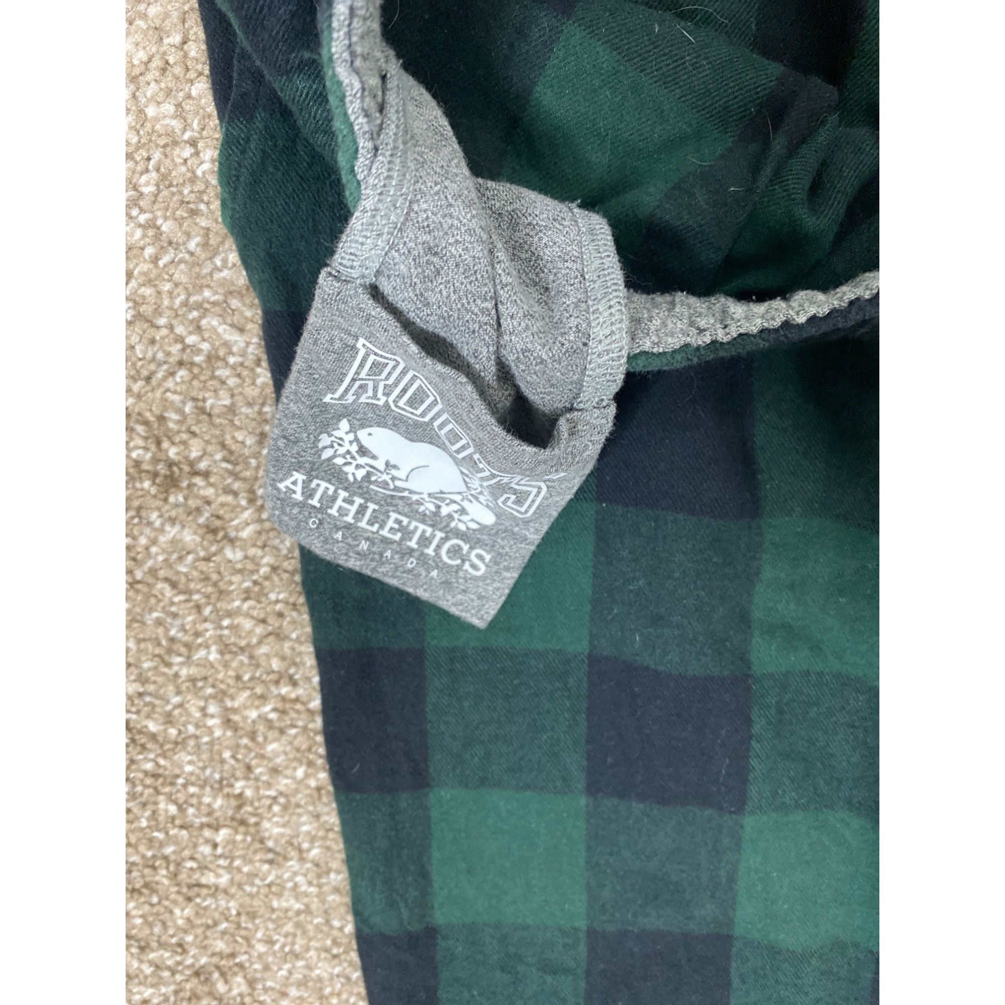 Roots ROOTS OF CANADA MEN'S GREEN/BLUE BUFFALO PLAID LOUNGE PAJAMA Size US 30 / EU 46 - 6 Thumbnail