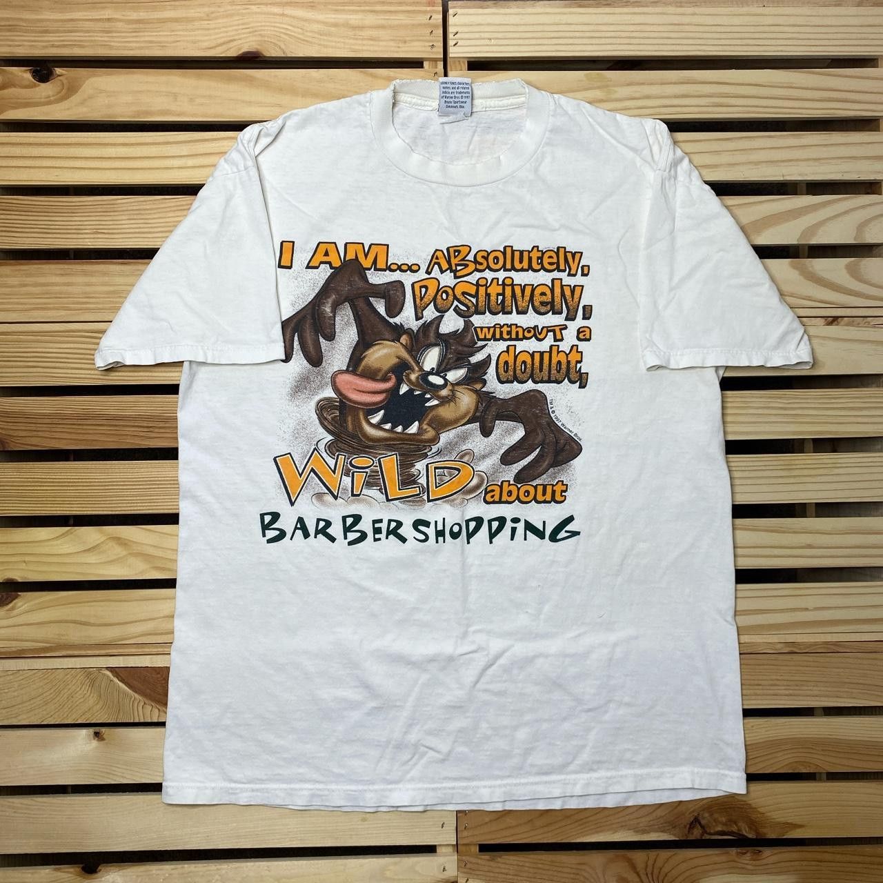 Other Vintage Looney Tunes x Taz White Thrashed Tee Size Large Size US L / EU 52-54 / 3 - 1 Thumbnail