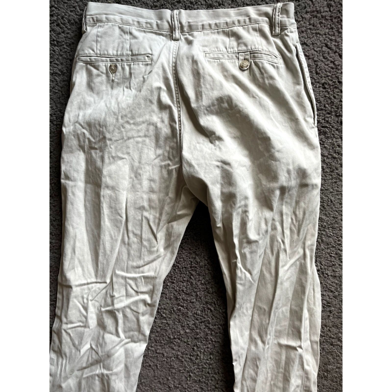 Polo Ralph Lauren Polo Ralph Lauren Chino Twill Pants Straight Fit 33x32 100% Cotton Beige Mens Regular Front Flat Front Classic Stretch Size US XS / EU 42 / 0 - 4 Thumbnail