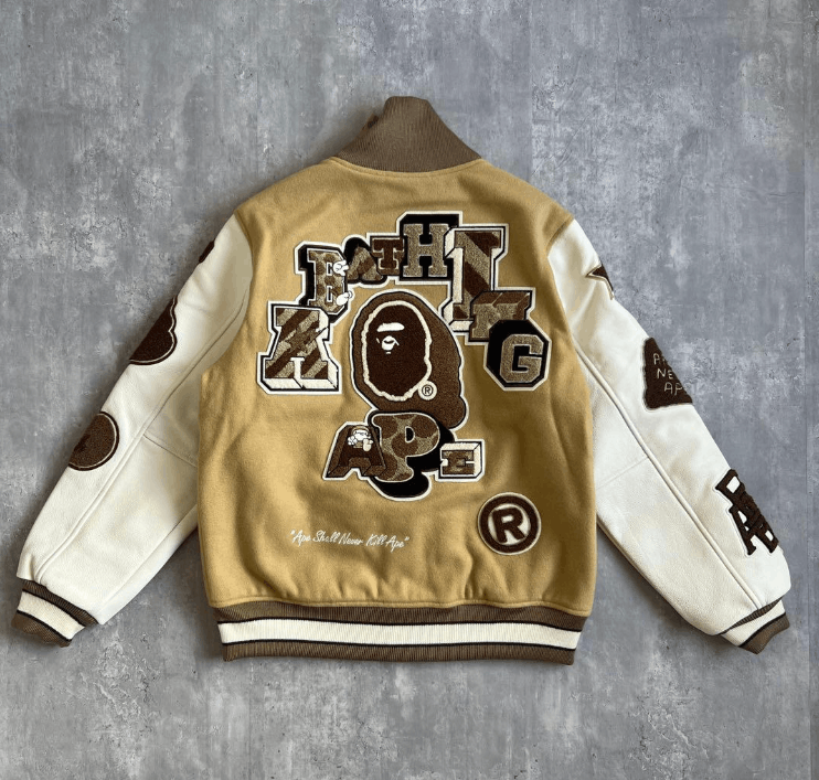 Bape BAPE MULTI MOTIF VARSITY JACKET M Size US M / EU 48-50 / 2 - 1 Thumbnail