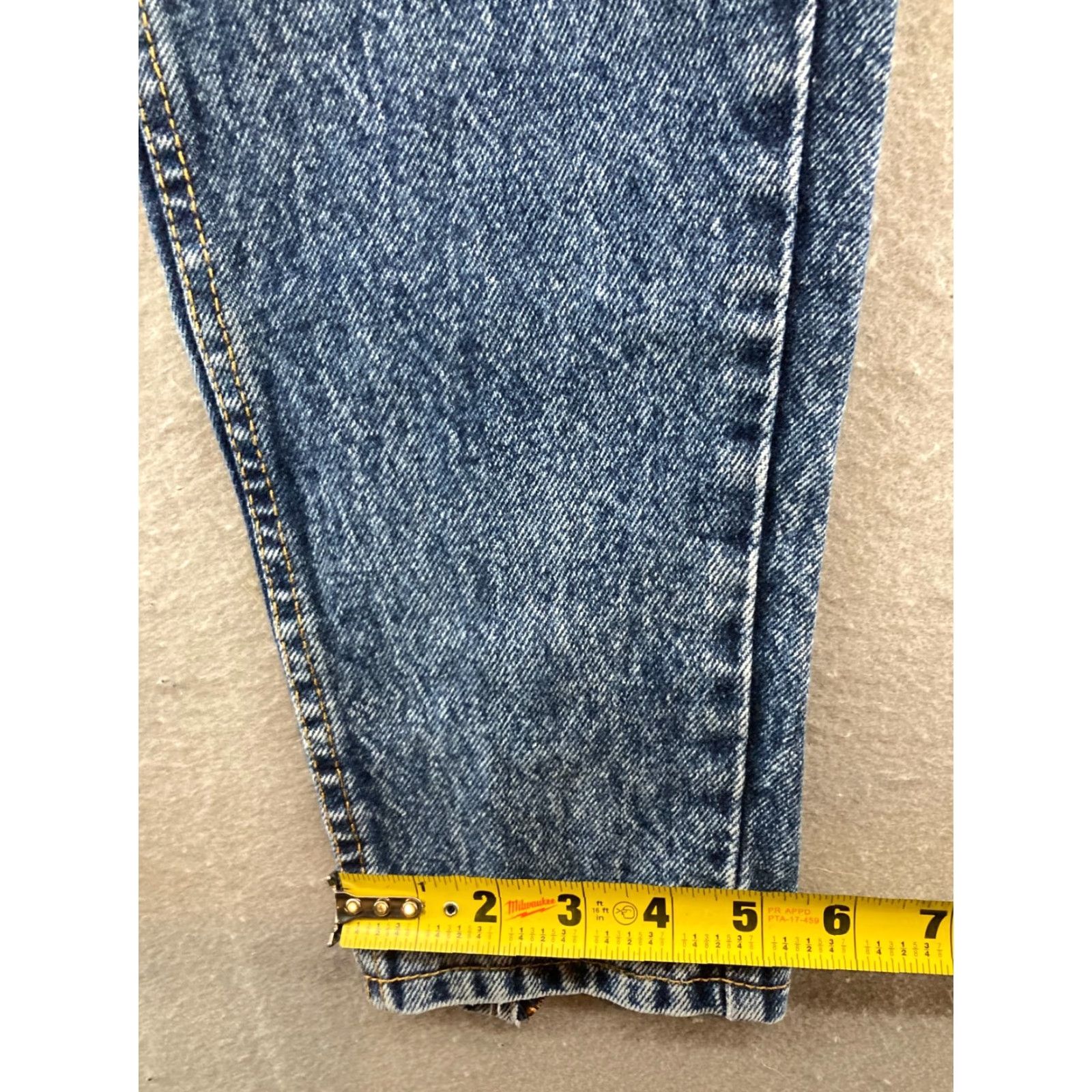 Jordache Jordache Womens High Rise Tapered Jeans 26W 2 Regular Fit Blue Cotton 80s 90s Vintage Size 26" / US 2 / IT 38 - 6 Thumbnail
