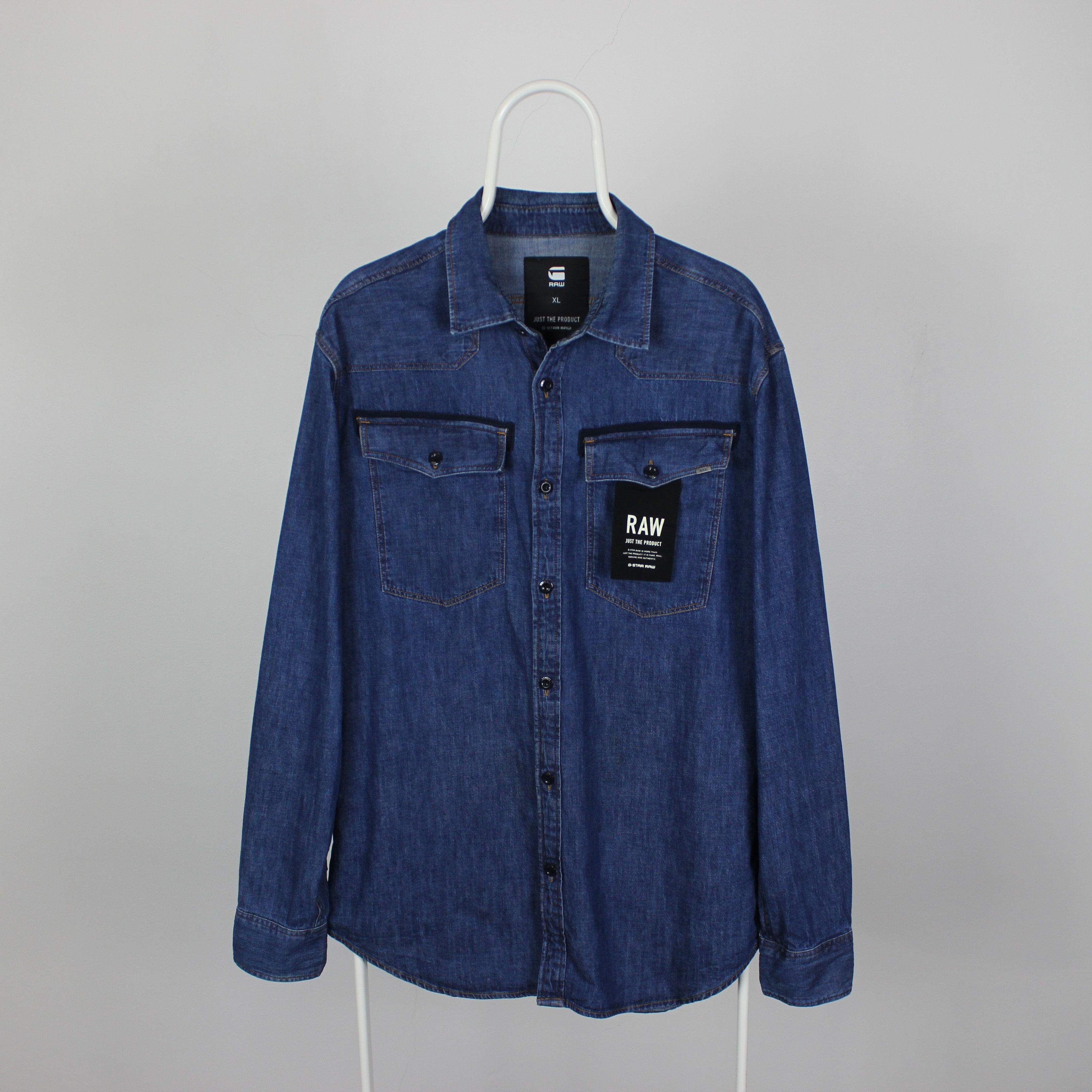G-Star G-Star Raw Overhemd Aged Denim - XL heavy shirt Size US XL / EU 56 / 4 - 3 Thumbnail