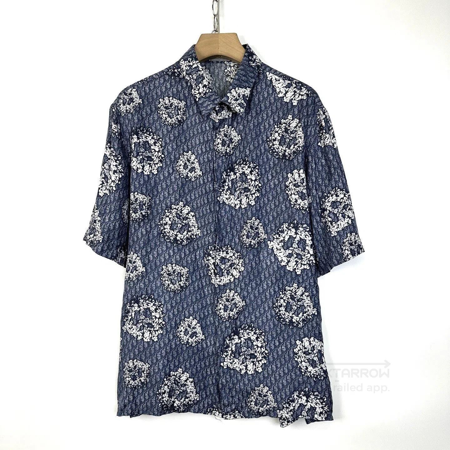 Dior DIOR x Denim Tears Silk Monogram Oversized Shirt. Size US XL / EU 56 / 4 - 1 Thumbnail
