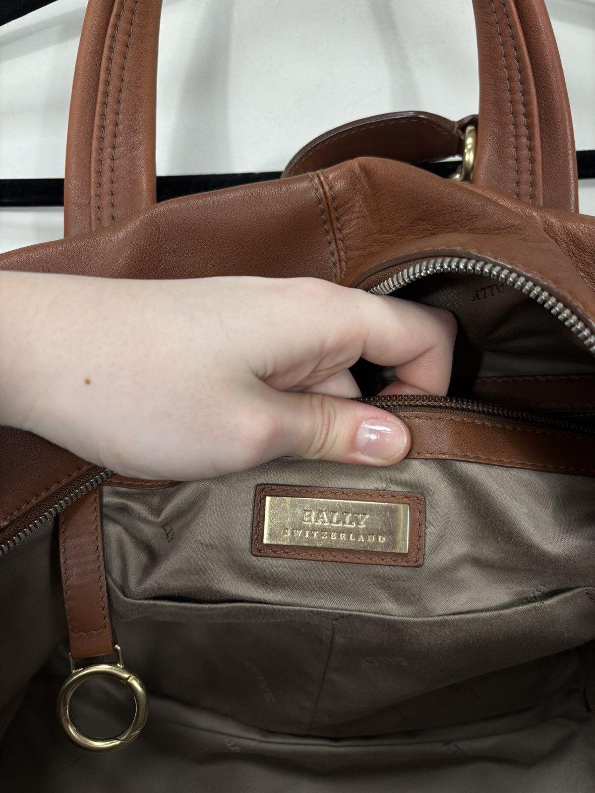 Bally Bally Madria Brown Genuine Leather Handle Bag Shoulder Size ONE SIZE - 13 Thumbnail