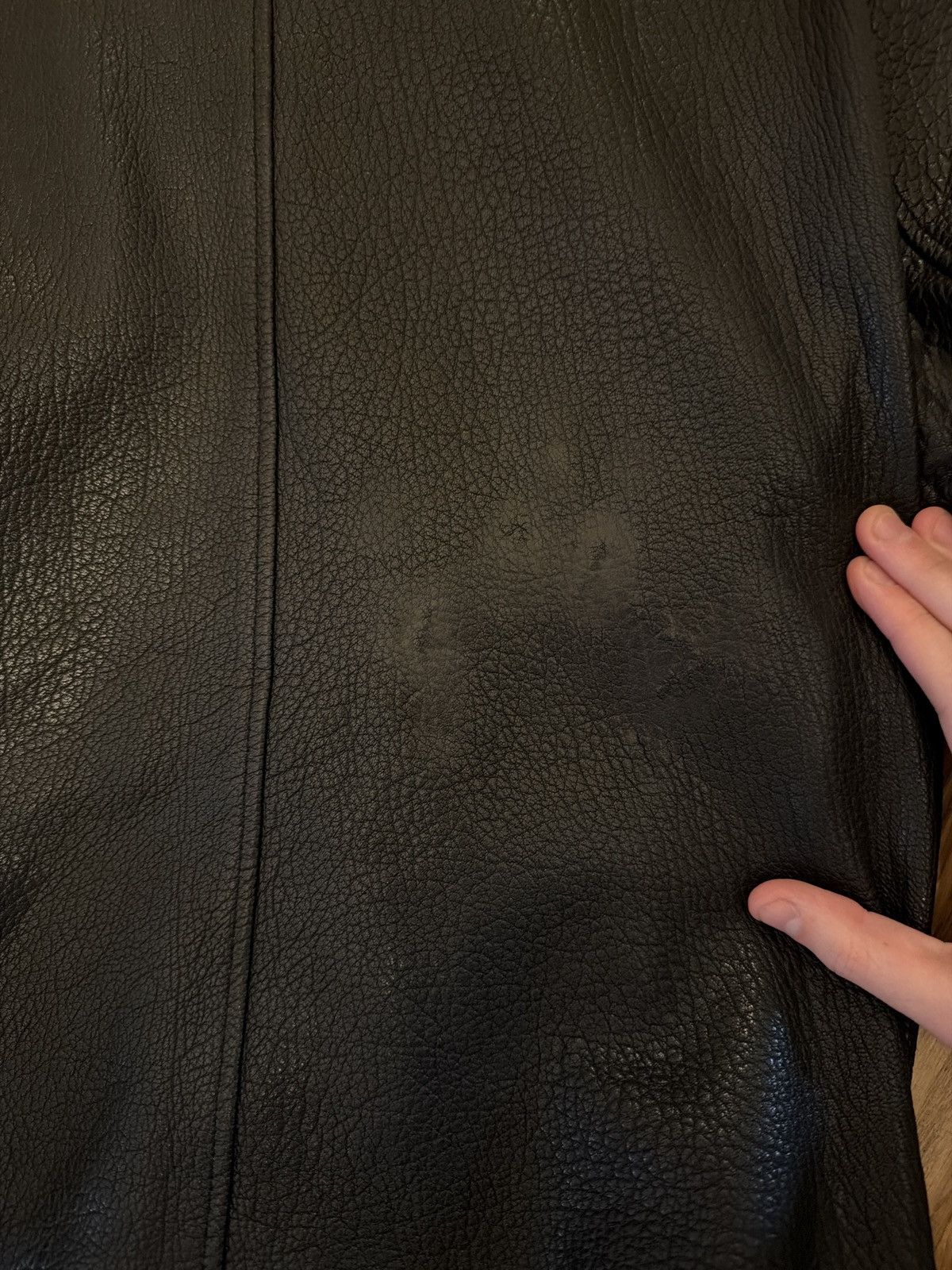 Pearled Ivory Pearled Ivory Grain Blouson Leather Jacket - XS Size US XS / EU 42 / 0 - 3 Thumbnail