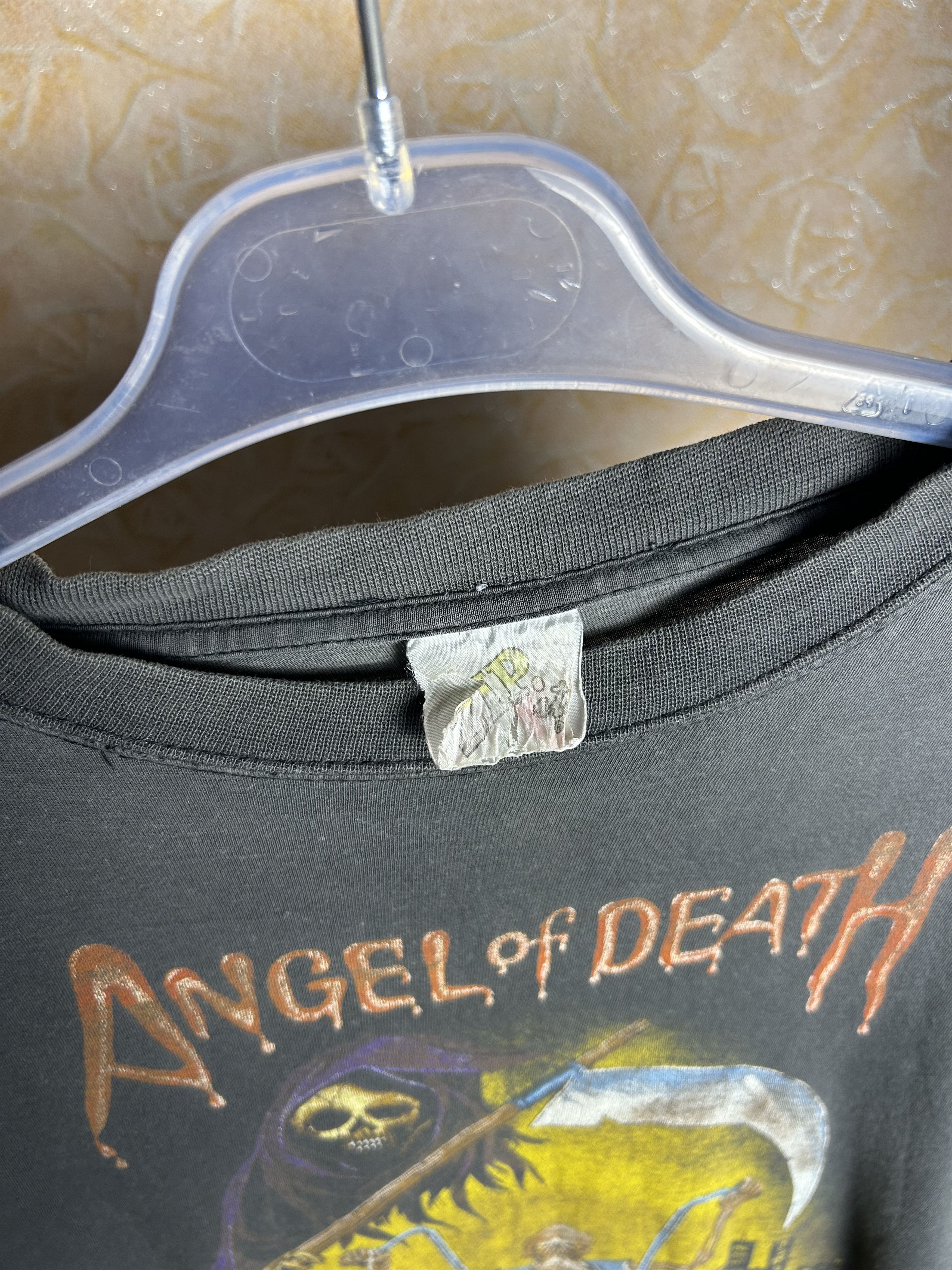 Vintage Vintage 90s Angel of Death Zip It London Graphic Art T-shirt Size US L / EU 52-54 / 3 - 5 Thumbnail