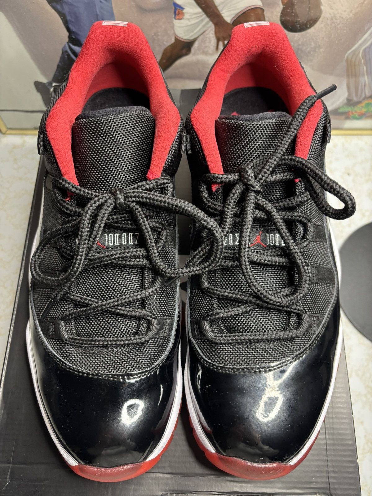 Jordan Brand Jordan Retro 11 low ‘bred” Size US 10 / EU 43 - 2 Thumbnail
