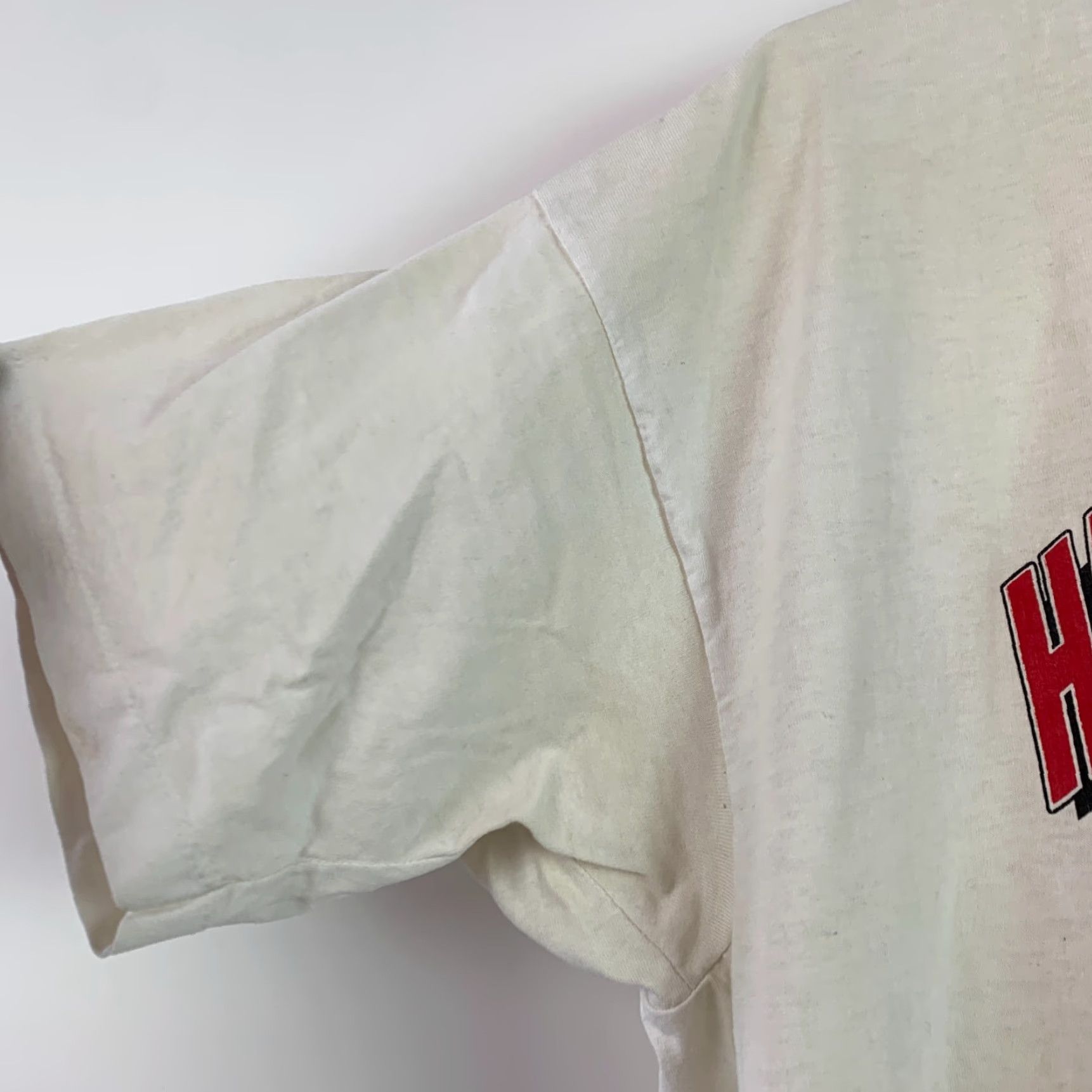 Fruit Of The Loom VINTAGE 1998 Hays Kansas Wild West Fest Baseball Tournament Tee T-Shirt XL White Unisex Cotton Blend Graphic Tee 1990s Mens Womens Boys Girls Size US XL / EU 56 / 4 - 2 Thumbnail