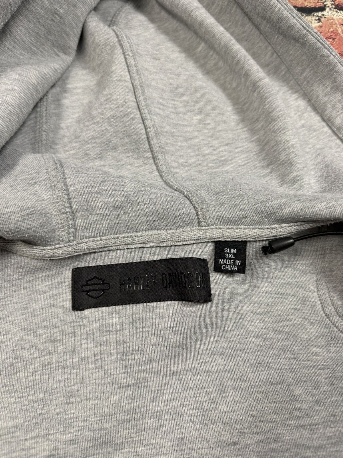 Harley Davidson Harley-Davidson Men's Rib-Knit Zip Up Hoodie Sweatshirt 3XL Size US XXL / EU 58 / 5 - 13 Thumbnail