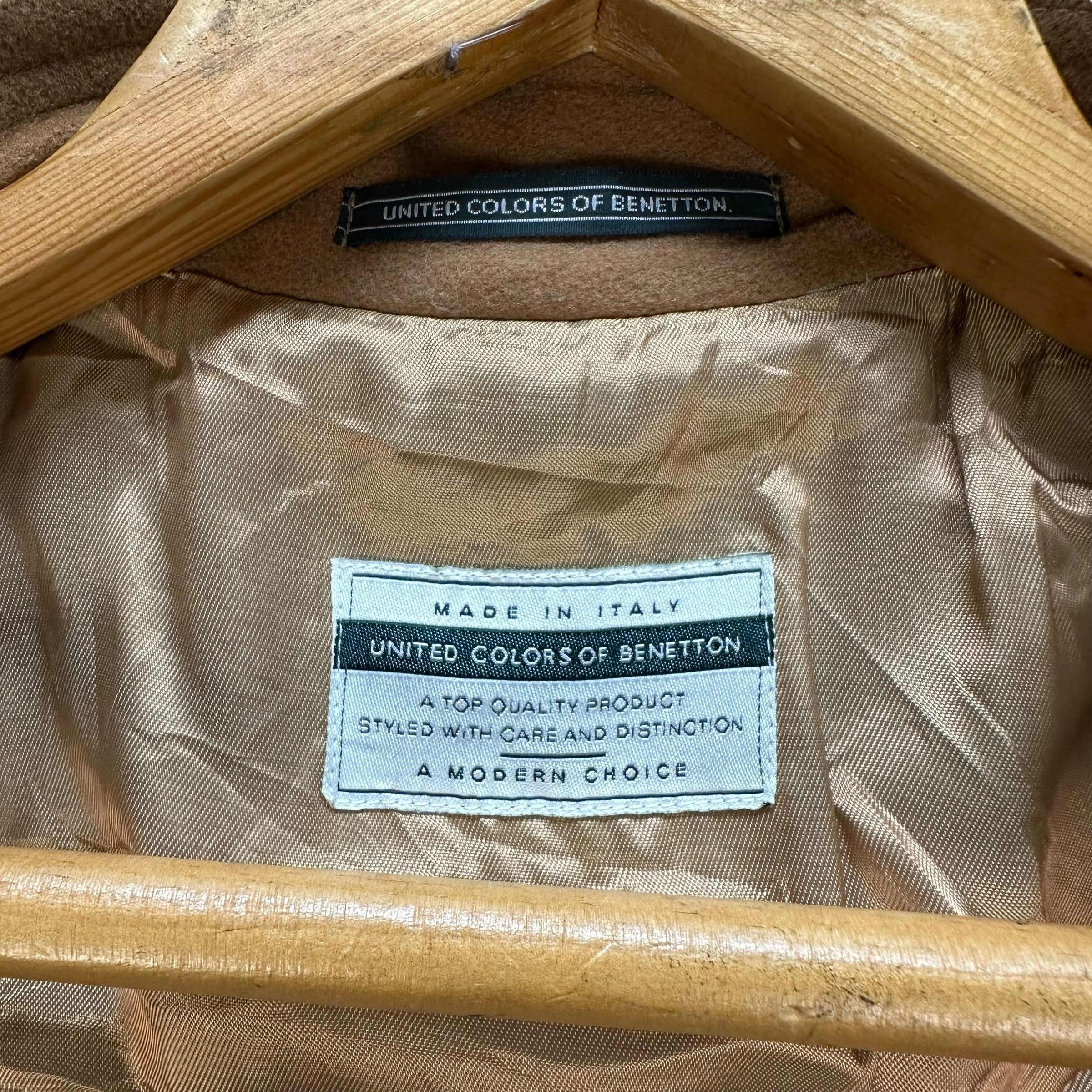United Colors Of Benetton United Colors Of Benetton Wool Overcoat Long Coat #A16-0395 Size US M / EU 48-50 / 2 - 7 Thumbnail