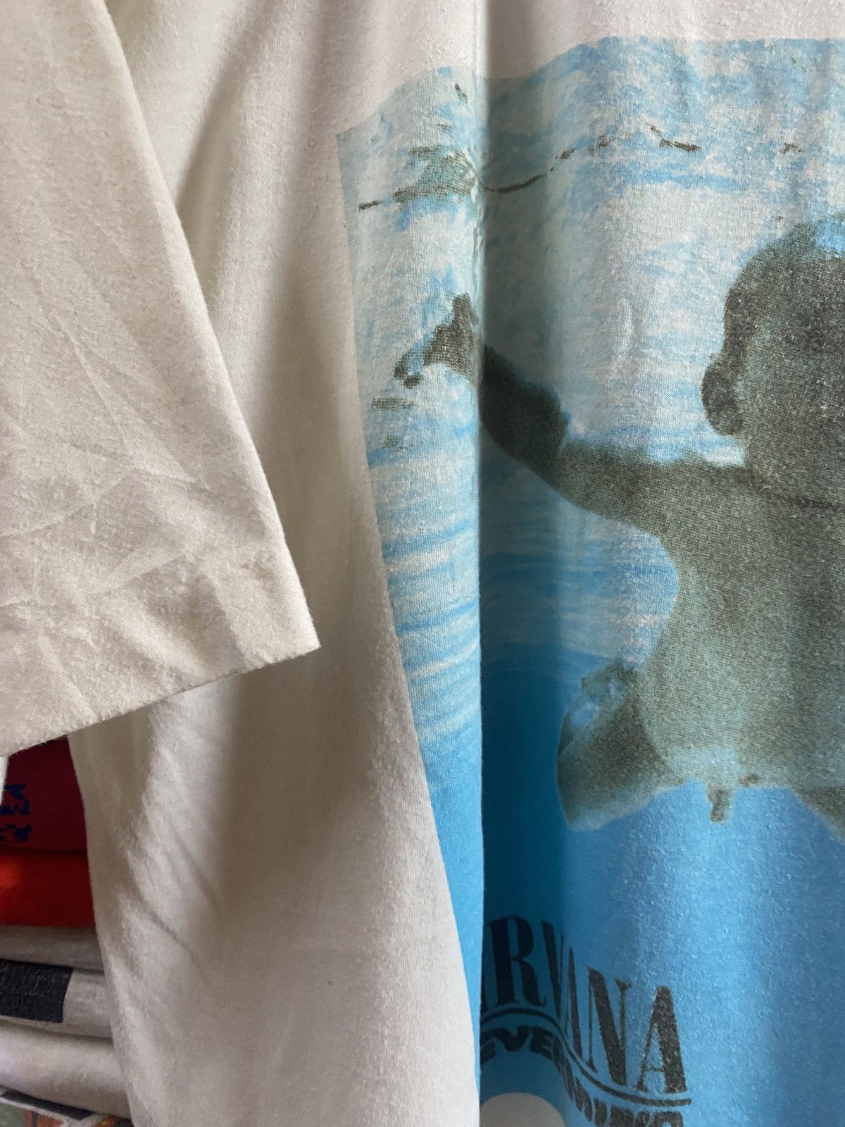 Band Tees × Nirvana × Vintage Vintage Distress NIRVANA “Nevermind” Masterpiece Grunge Tee Size US L / EU 52-54 / 3 - 7 Thumbnail