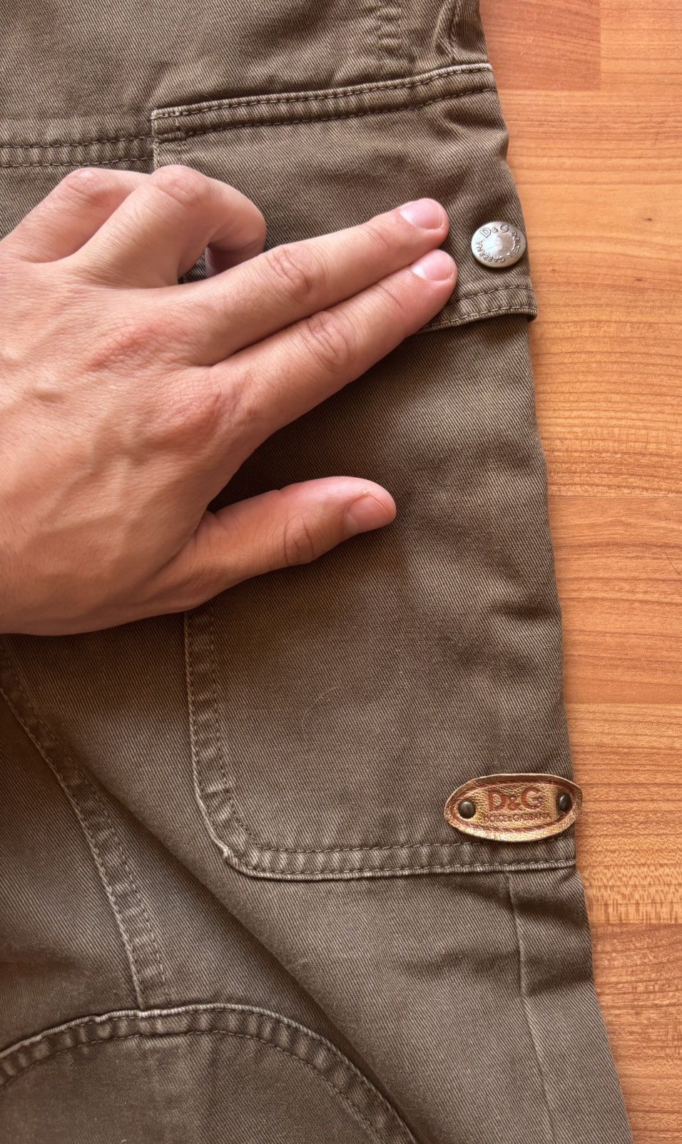 Vintage SS2003 Dolce & Gabbana Archival Military Cargo Pants Vintage Size US 29 - 4 Thumbnail