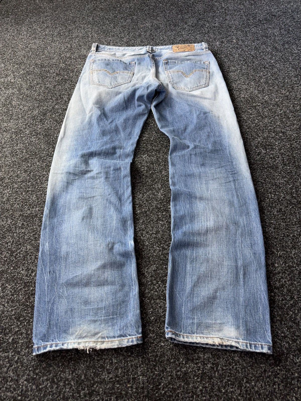 Diesel Vintage Y2K 00s Luxury Distressed Larkee jeans Denim pants Size US 34 / EU 50 - 10 Thumbnail