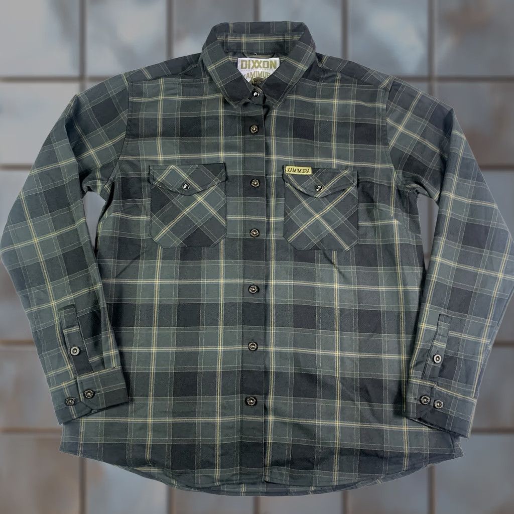 Vintage Dixxon Flannel Kamimura Blacksmith Limited Edition Women XL Black Gray Button-Up daisy? Size XL / US 12-14 / IT 48-50 - 1 Thumbnail