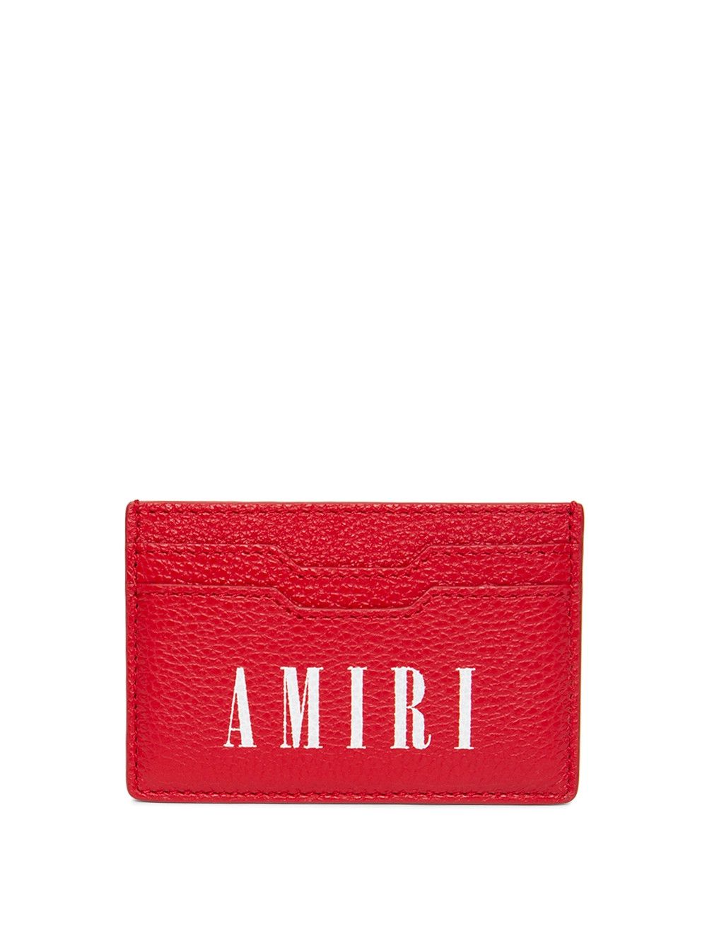 Amiri o1gr1nt0325 Size: OS / Large Logo Card Holder in Red Size ONE SIZE - 1 Thumbnail