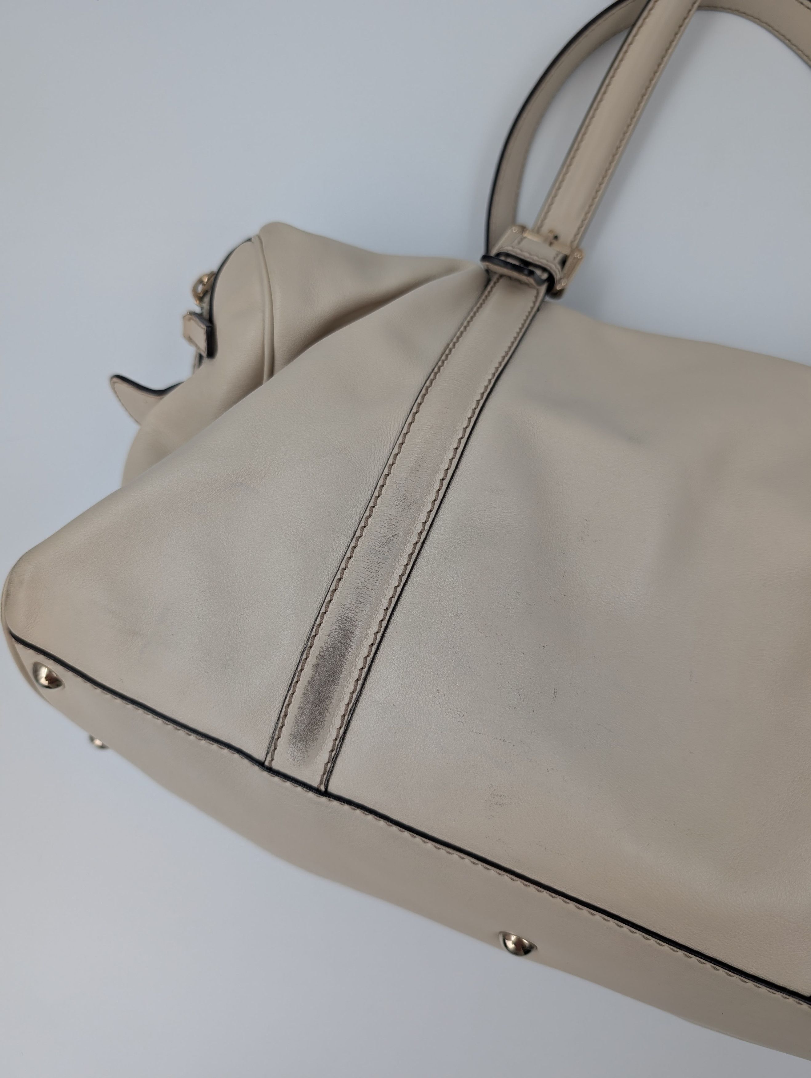 Gucci Gucci Beige Leather Bowling Bag Size ONE SIZE - 5 Thumbnail