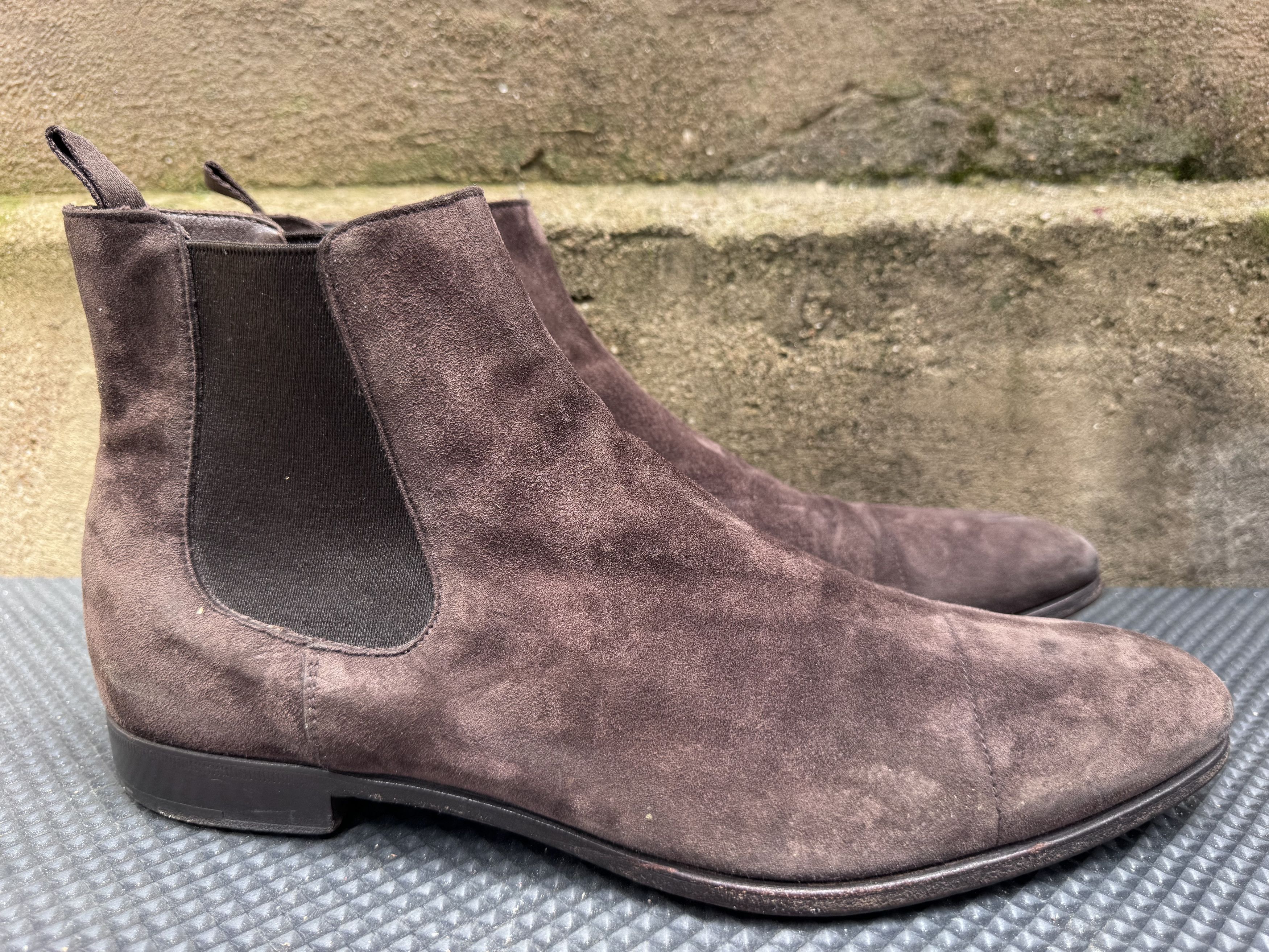 Prada VTG Prada Chelsea Boots Brown Men Suede Shoes Italy Size US 8 / EU 41 - 5 Thumbnail