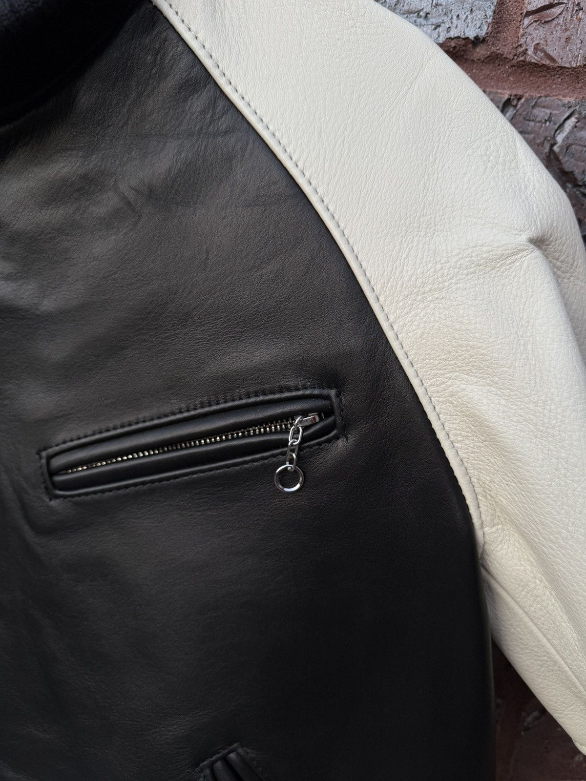 Junya Watanabe Junya Watanabe eYe Schott Leather Stadium Jacket Size US L / EU 52-54 / 3 - 3 Thumbnail