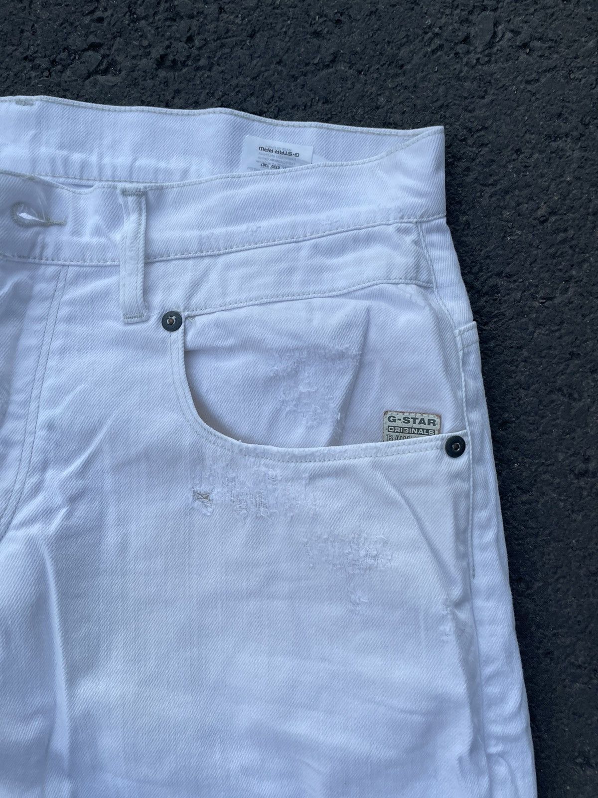 G-Star × Vintage Vintage G Star Raw jeans distressed denim buggy fit Size US 33 - 12 Thumbnail