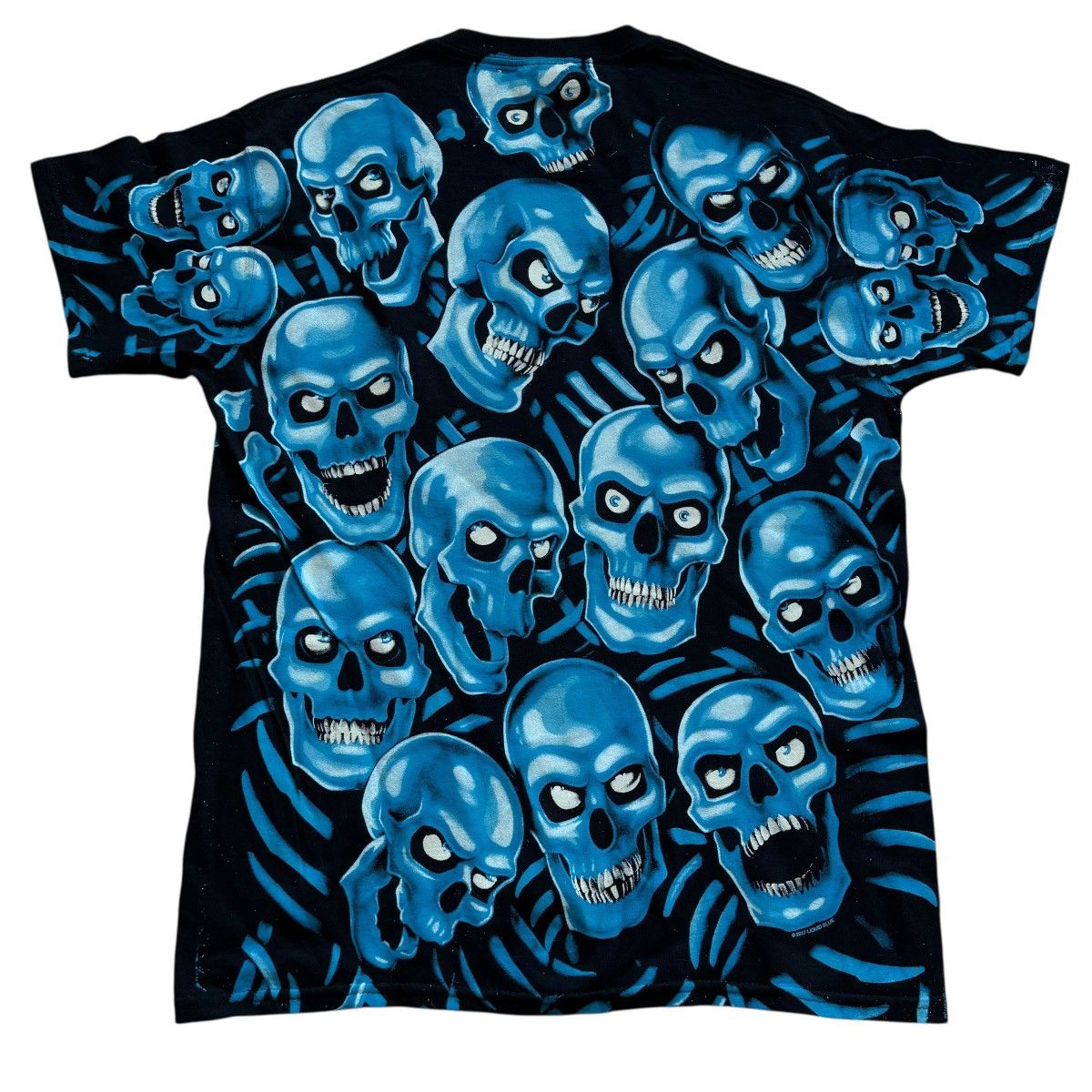 Liquid Blue liquid blue blue skulls all over print t shirt Size US M / EU 48-50 / 2 - 2 Thumbnail
