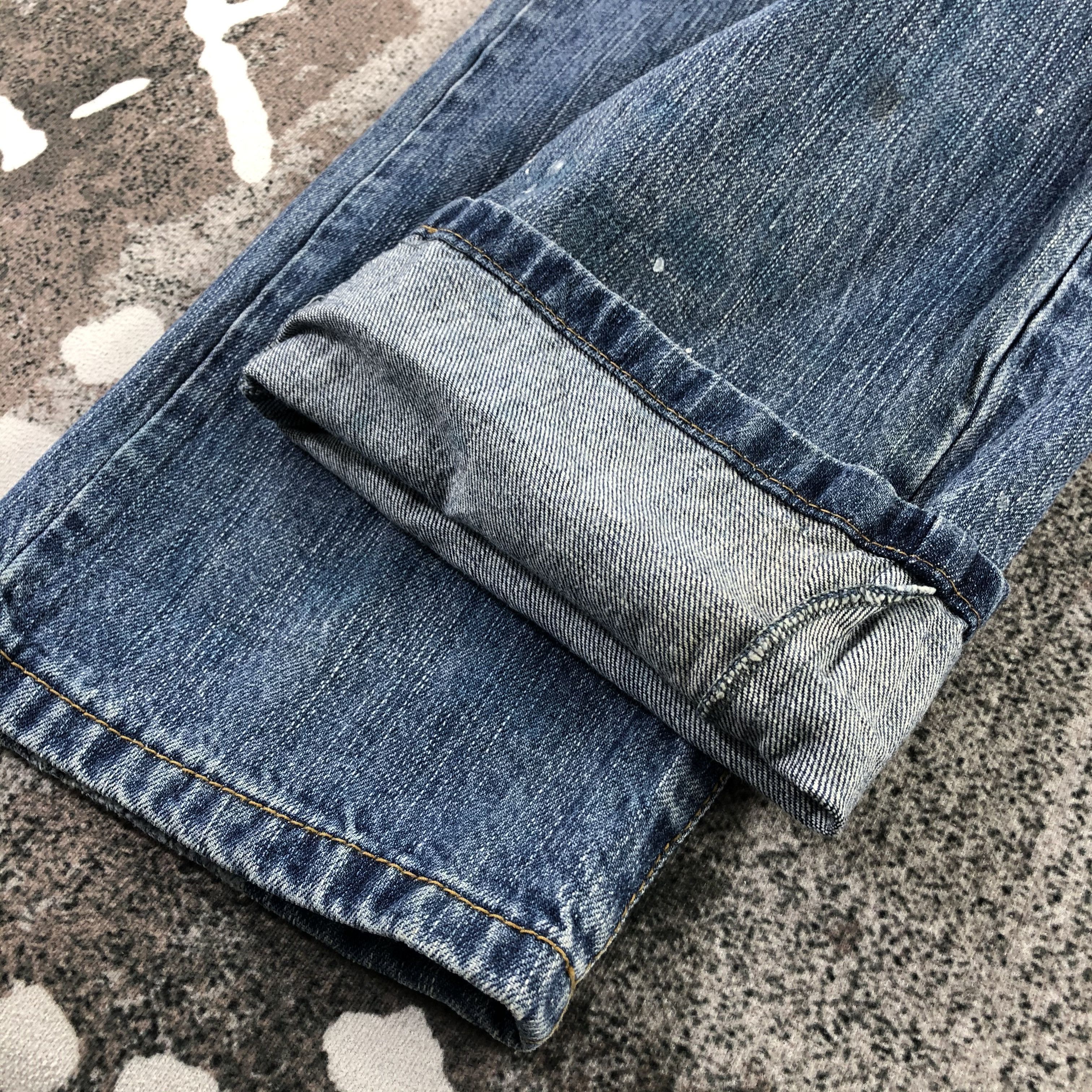 Japanese Brand Red Wing Jeans Faded Blue Denim KJ1248 Size US 32 / EU 48 - 7 Thumbnail