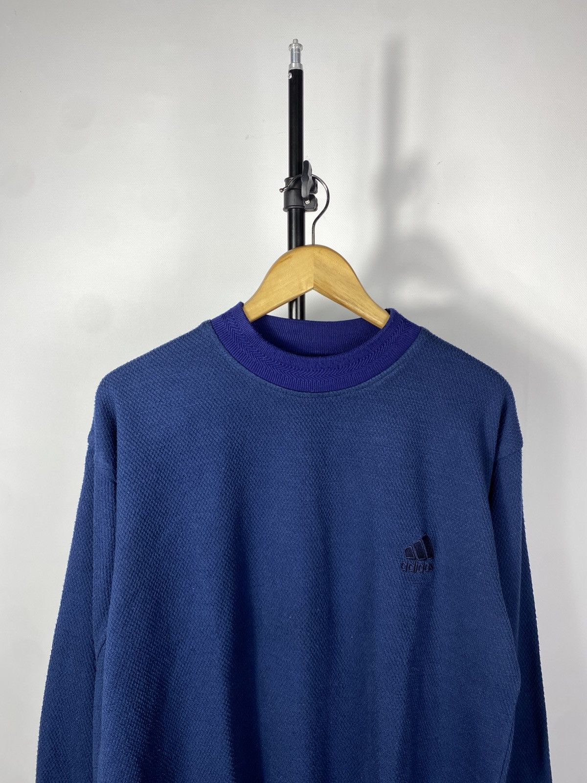 Adidas × Vintage Vintage 90s Sweatshirt Adidas Basic LogoY2K Retro Size US M / EU 48-50 / 2 - 2 Thumbnail