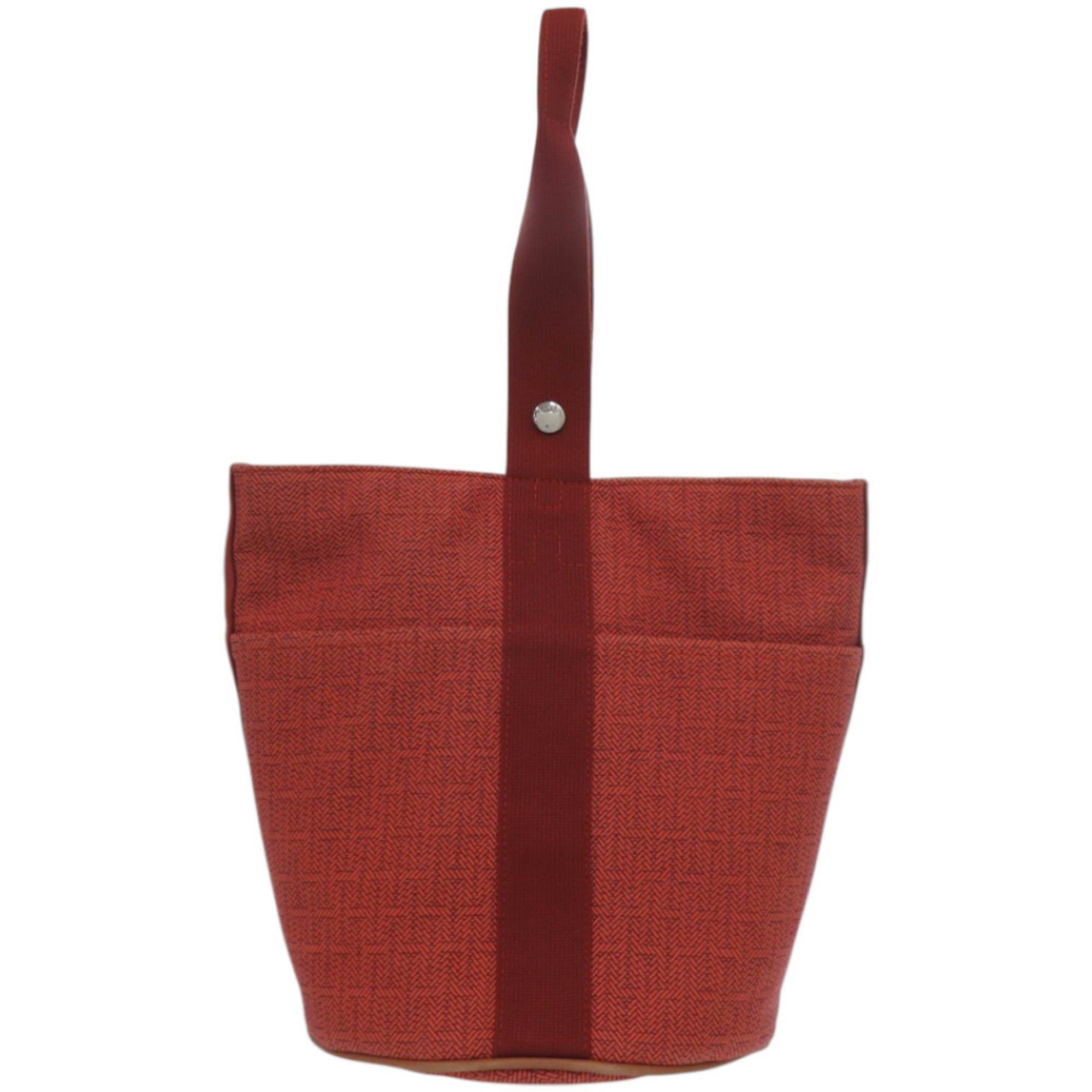 Hermes Excellent condition Hermes Saxo MM Toile H Orange handbag 0294HERMES Size ONE SIZE - 1 Thumbnail