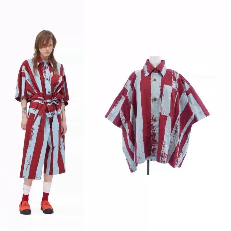 Vivienne Westwood Vivienne Westwood size00 Painted floral shirt Size M / US 6-8 / IT 42-44 - 1 Thumbnail