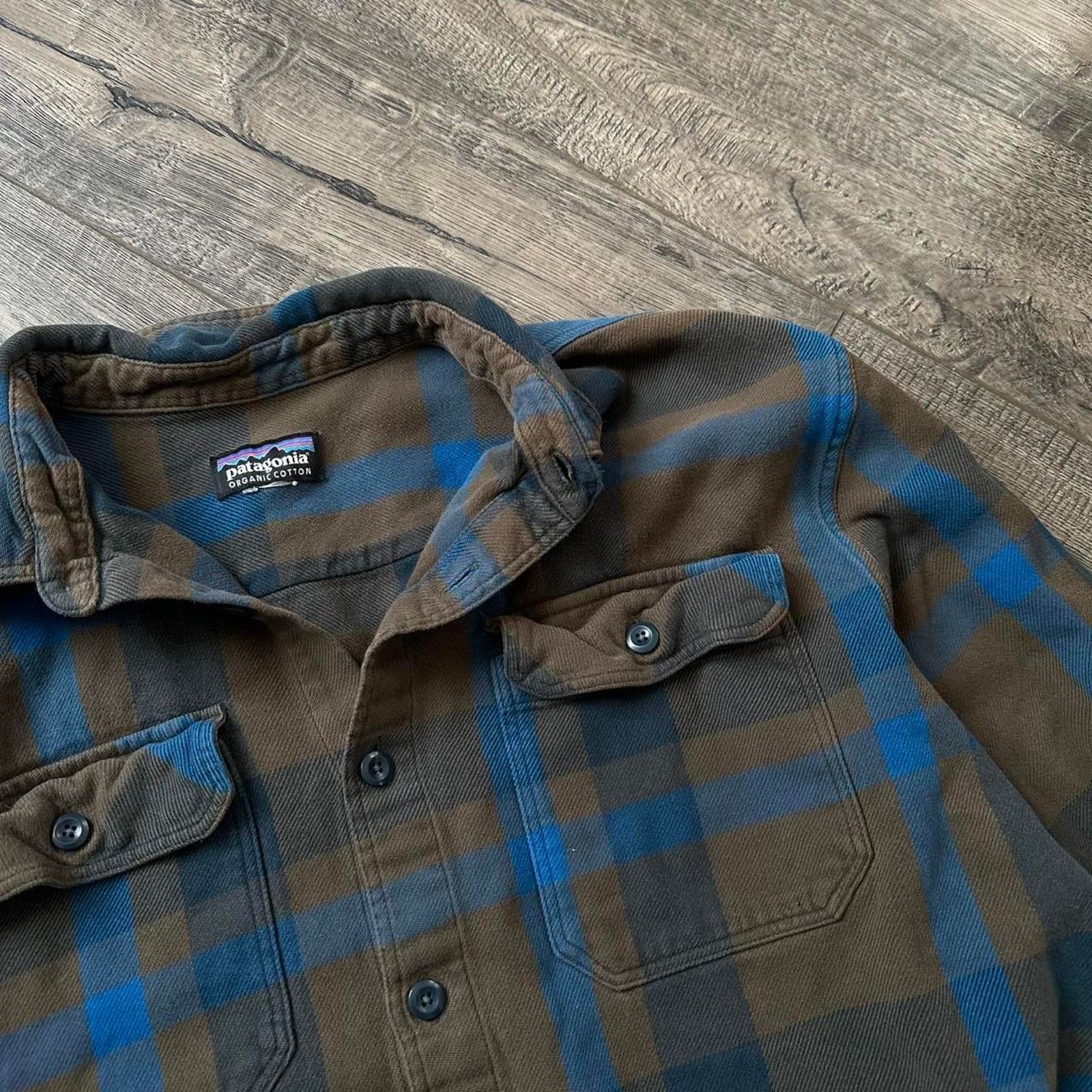 Patagonia × Vintage Patagonia Plaid Fjord Flannel Organic Cotton Button Up Shirt Size US M / EU 48-50 / 2 - 3 Thumbnail