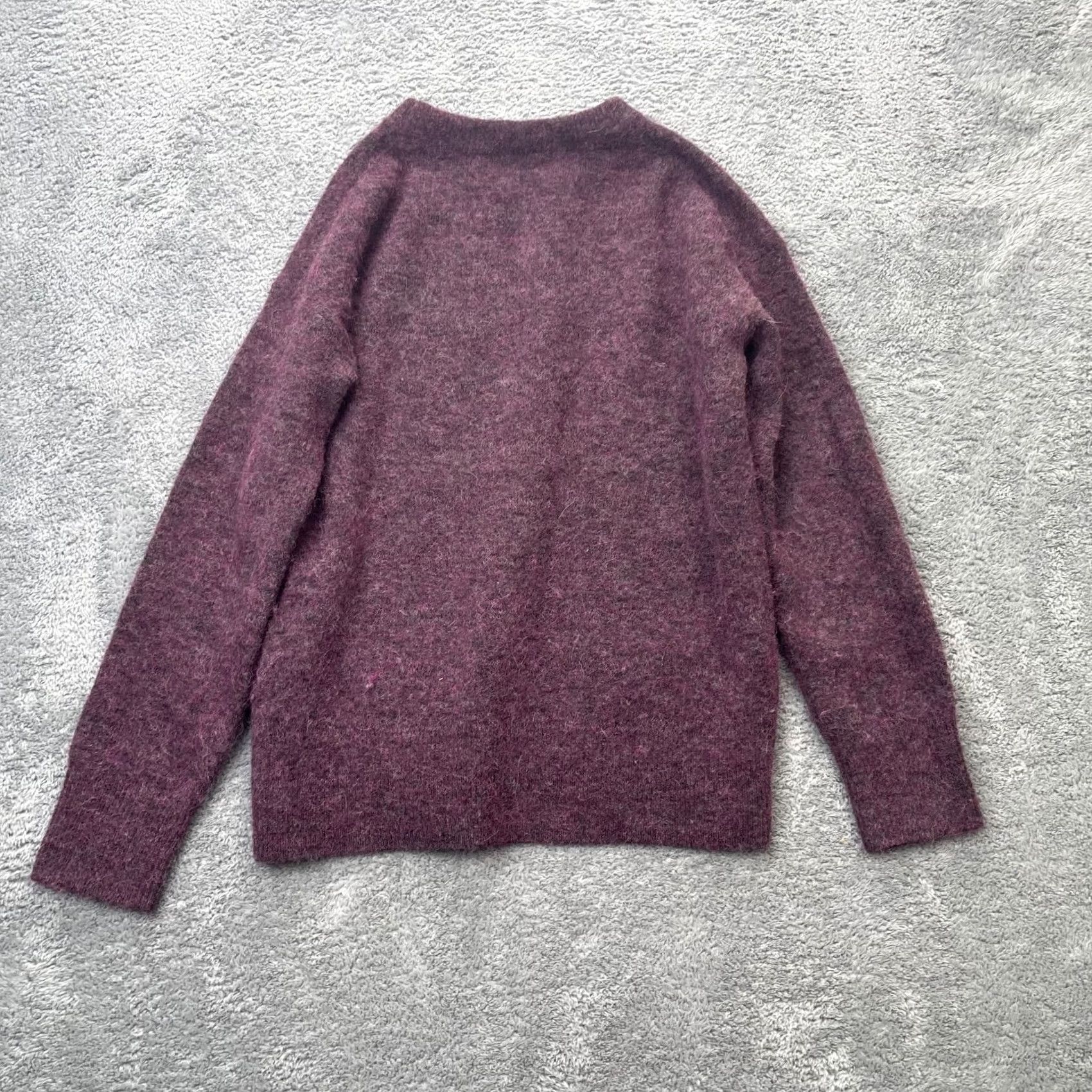 Vintage Babaton Sweater Womens M Purple Alpaca Blend Tight-Knit Crew Long Sleeve Size M / US 6-8 / IT 42-44 - 6 Thumbnail