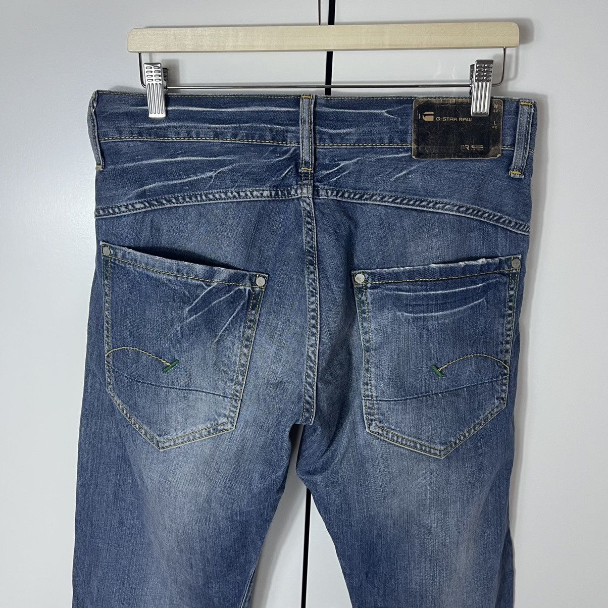 G-Star G-Star Raw S.C. Ruger Denim Washed Blue Jeans Streetwear Y2K Size US 32 / EU 48 - 10 Thumbnail