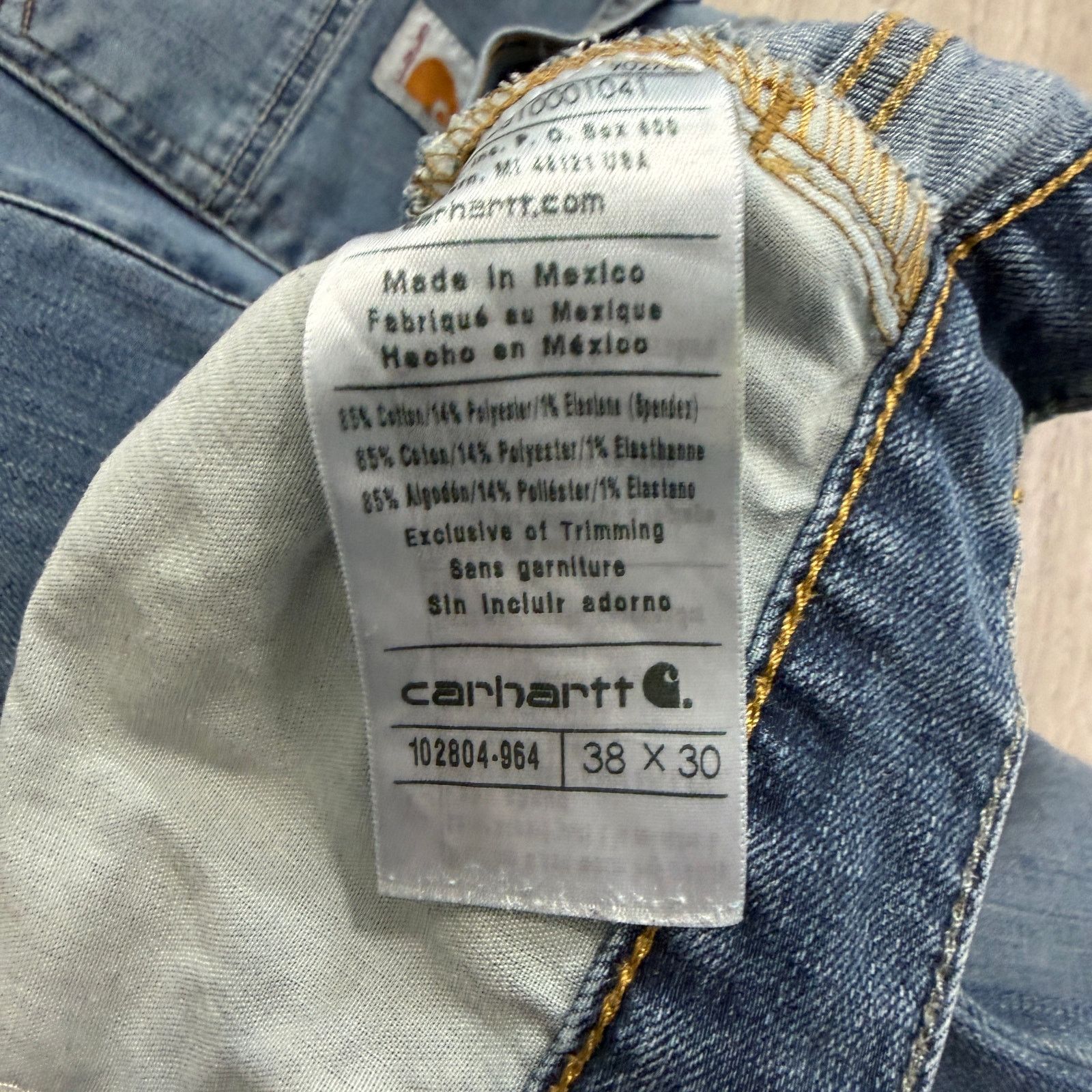 Carhartt Carhartt Rugged Flex Jeans Men's 38x30 Blue Denim Workwear Size US 38 / EU 54 - 7 Thumbnail