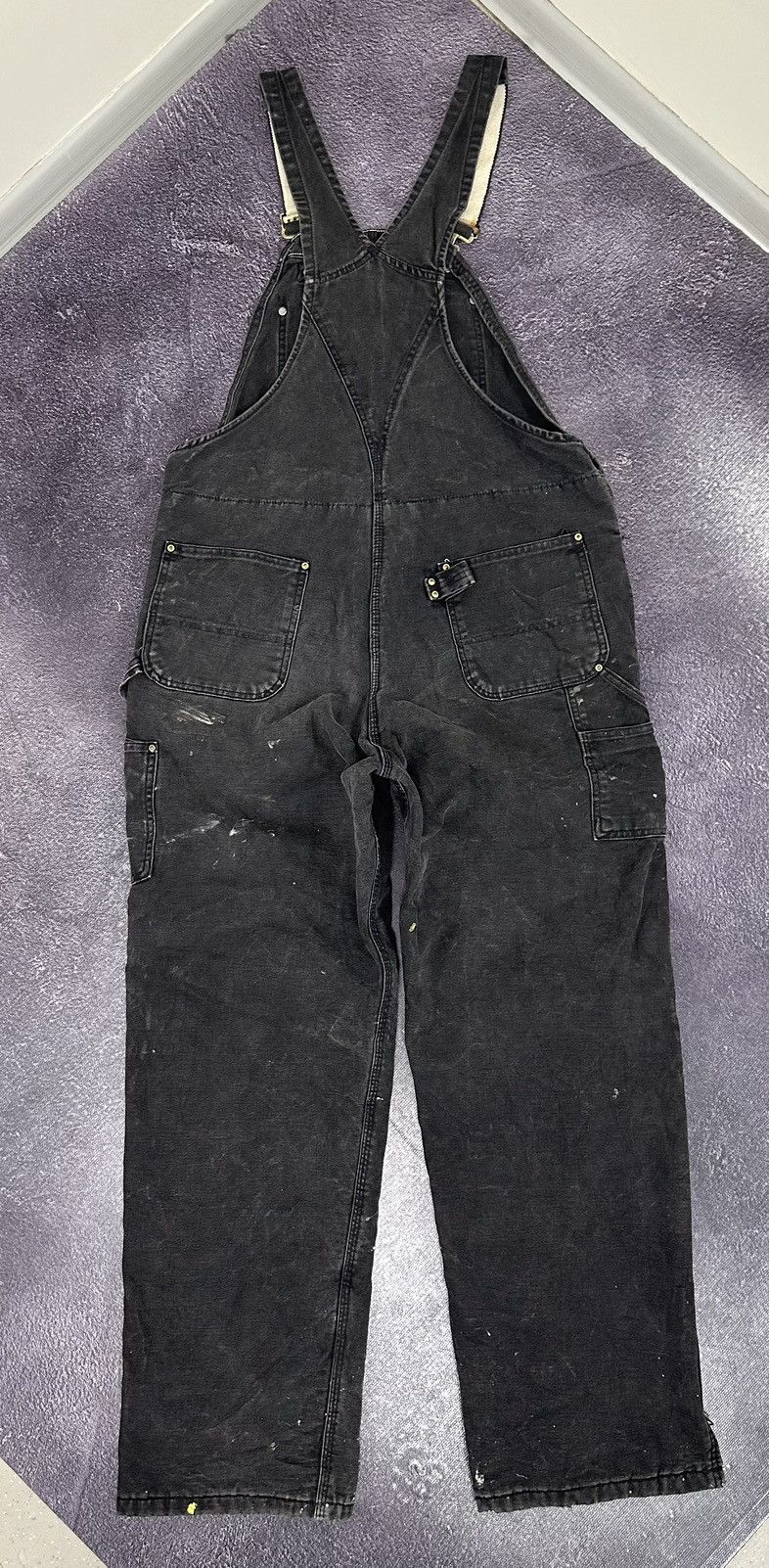 Carhartt Vintage 90s Carhartt Double Knee Black Work Overall Size US 40 / EU 56 - 10 Thumbnail