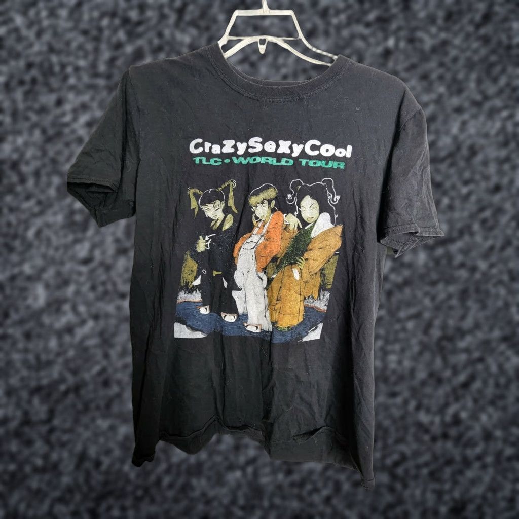 Vintage TLC World Tour Crazy Sexy Cool Black Graphic T-Shirt Adult Size L Unisex Size L / US 10 / IT 46 - 1 Thumbnail