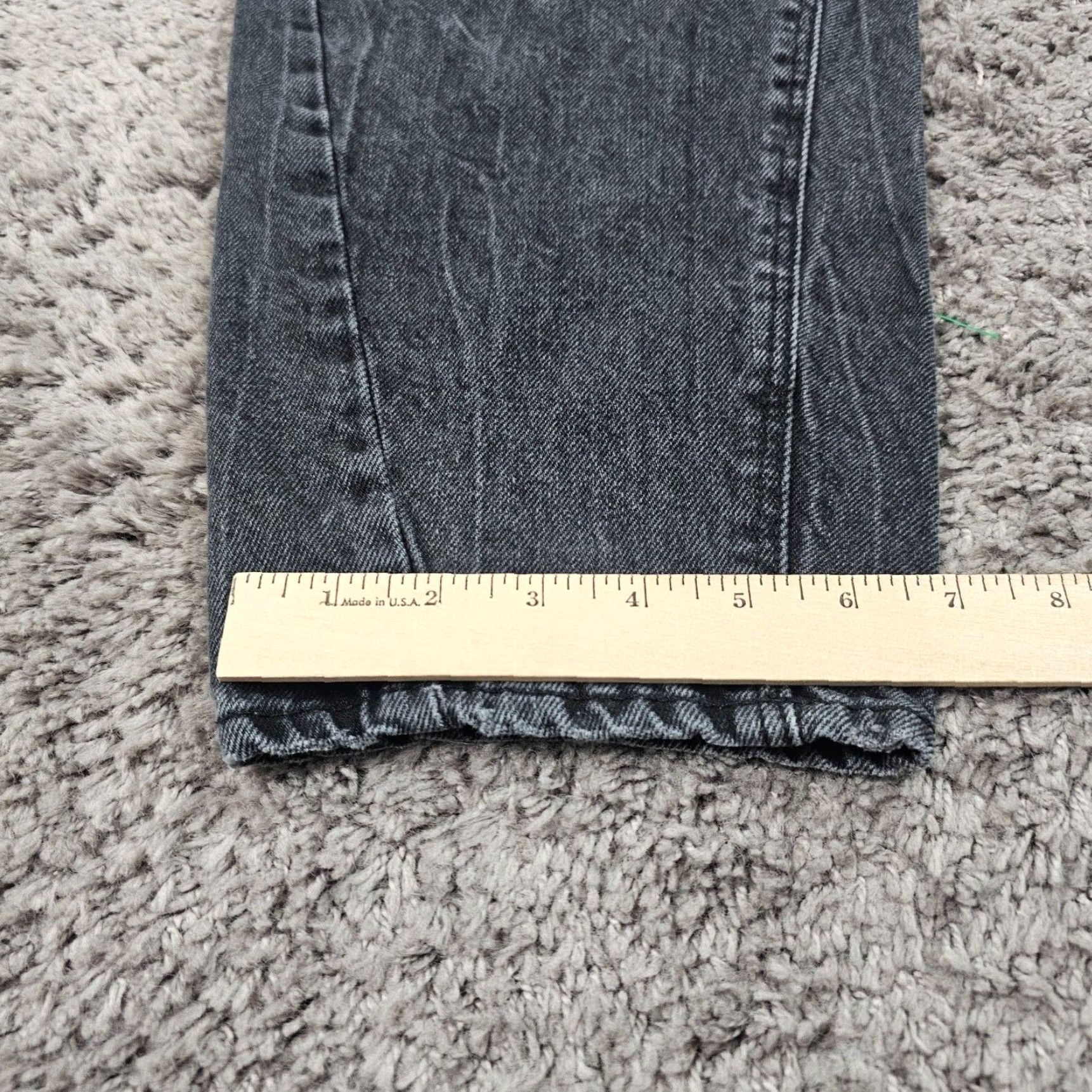 Old Navy VINTAGE Old Navy Women's Wide-Leg Jeans 4 Tall Black High Rise Denim Cotton 28" Inseam Size 25" / US 0 / IT 36 - 7 Thumbnail